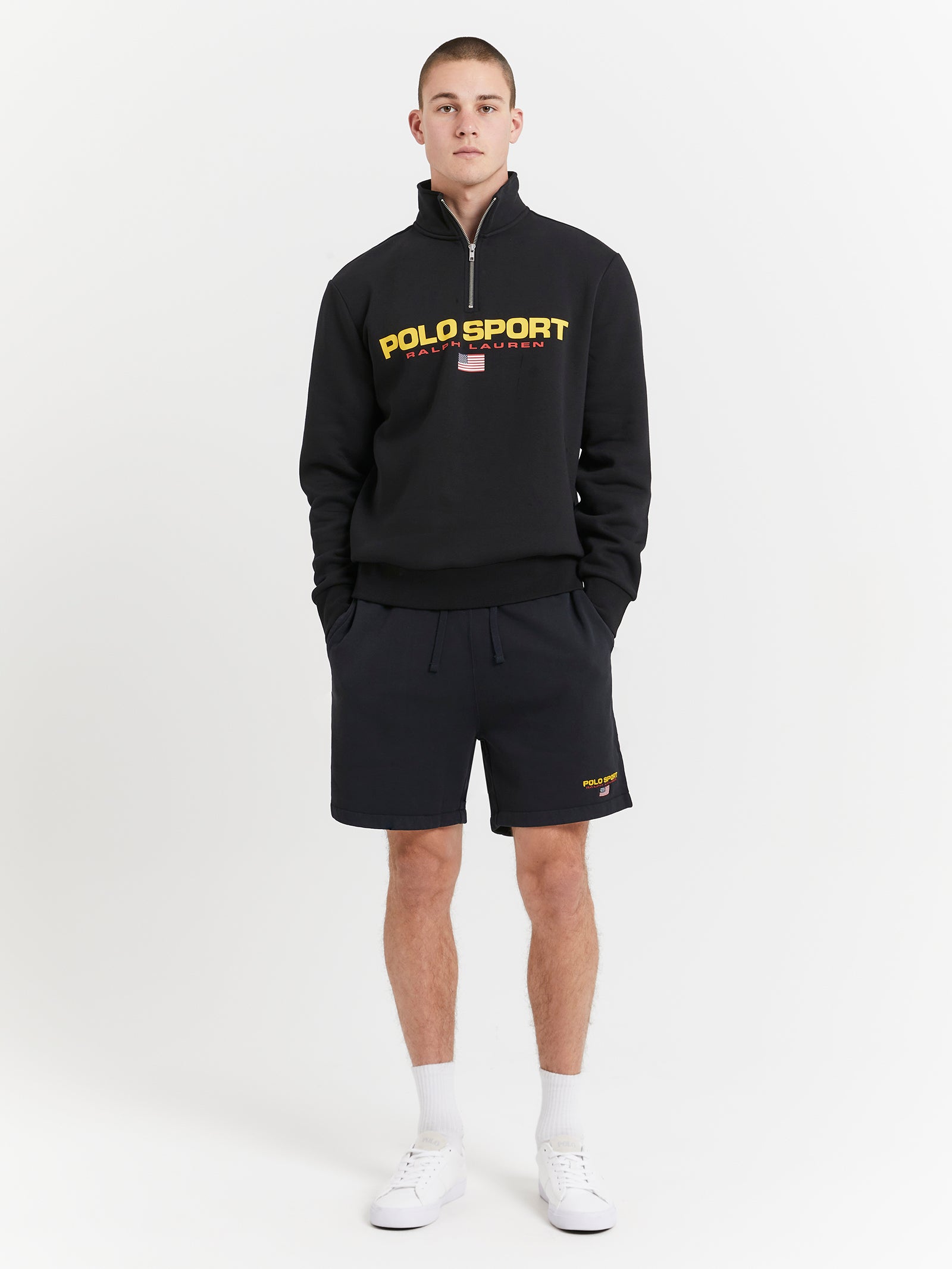 Polo Sport Fleece Sweater in Polo Black & Gold