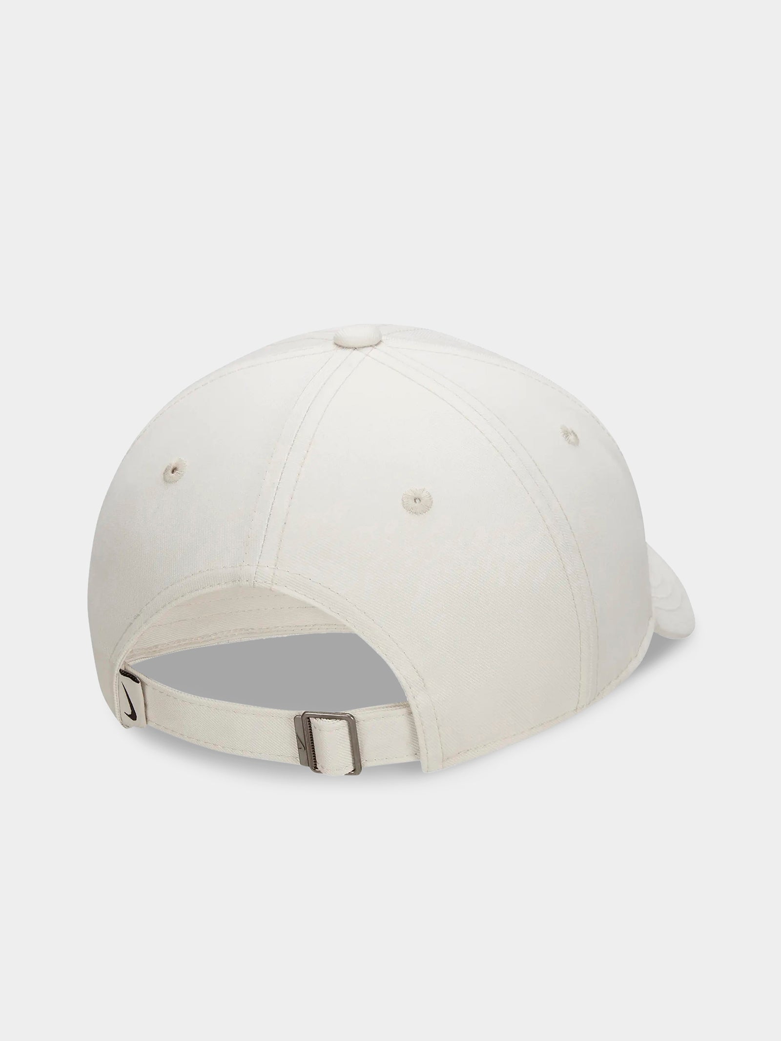 Unstructured Swoosh Cap In White