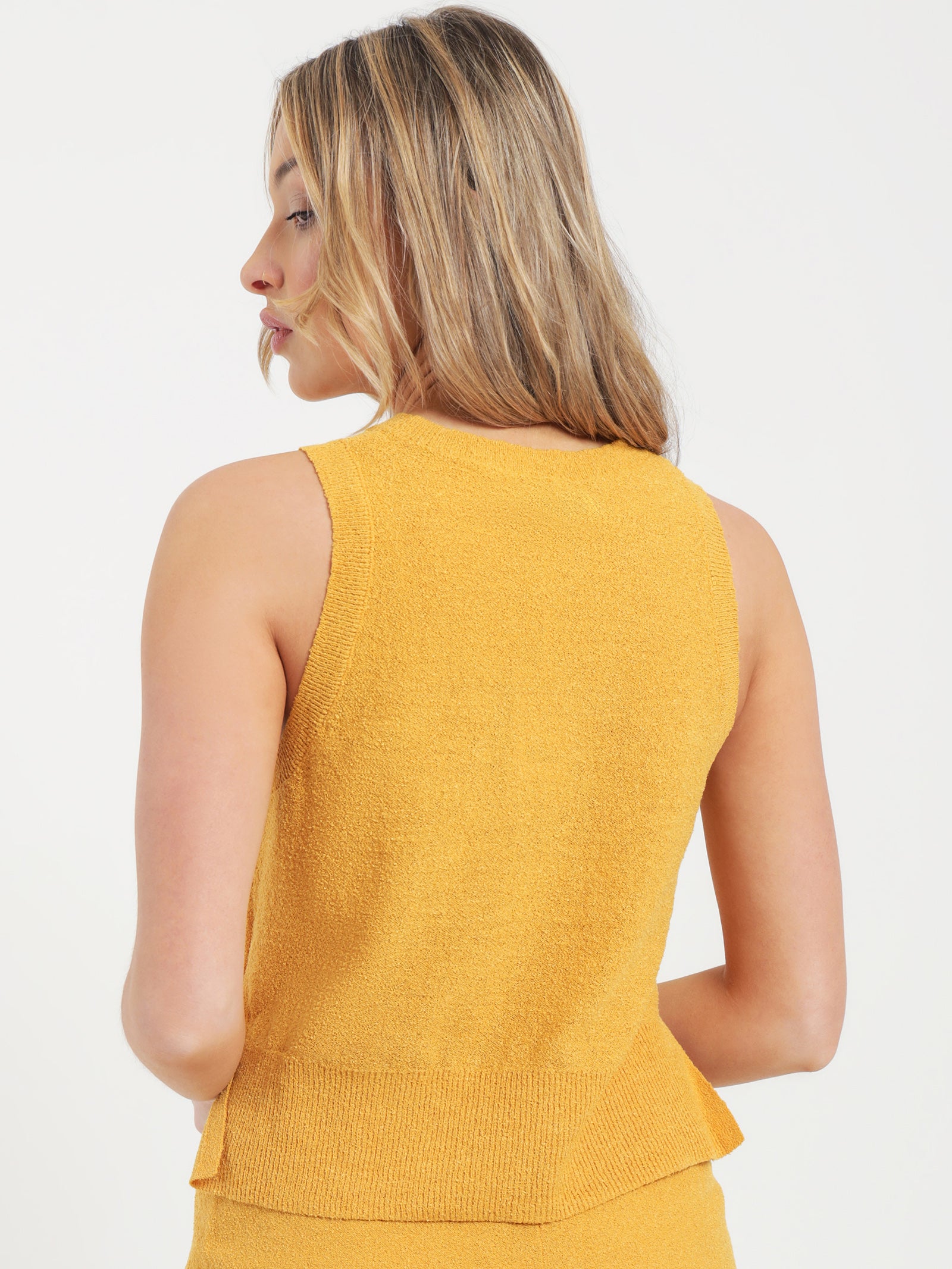 Binx Cropped Tank Top in Mango