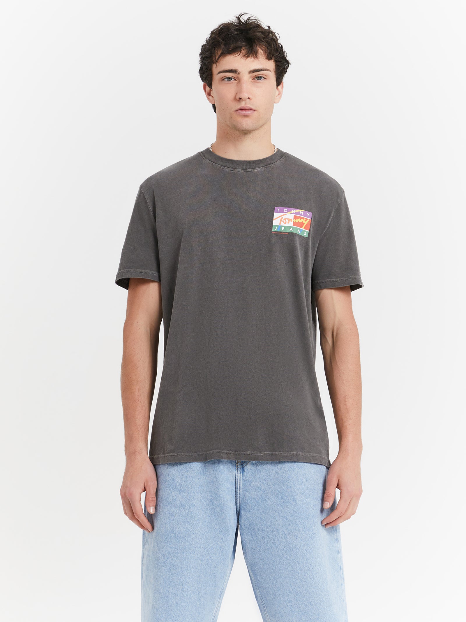 Classic Signature Pop Flag T-Shirt in Black