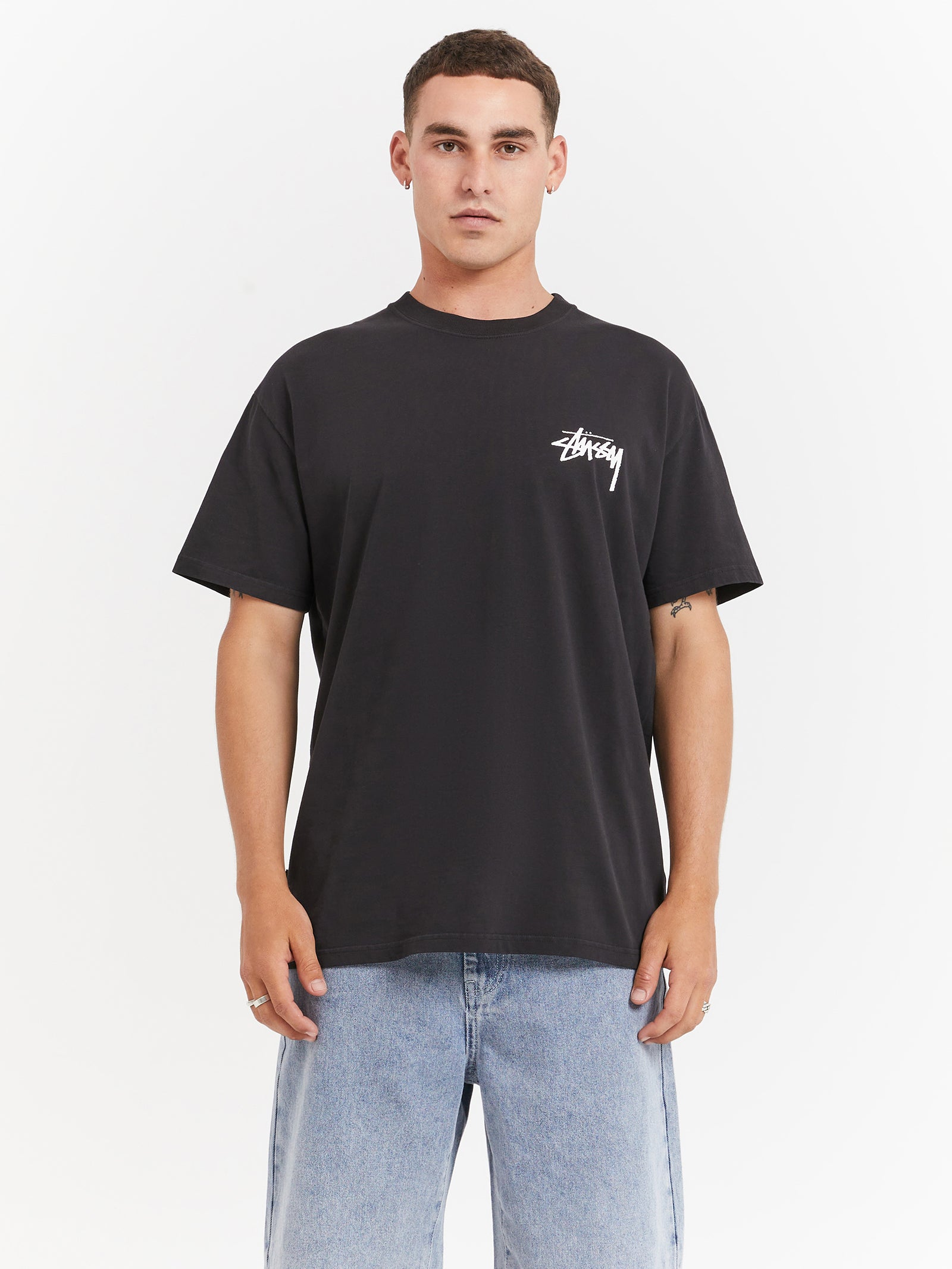 How We'Re Living Heavyweight Short Sleeve T-Shirt in Black