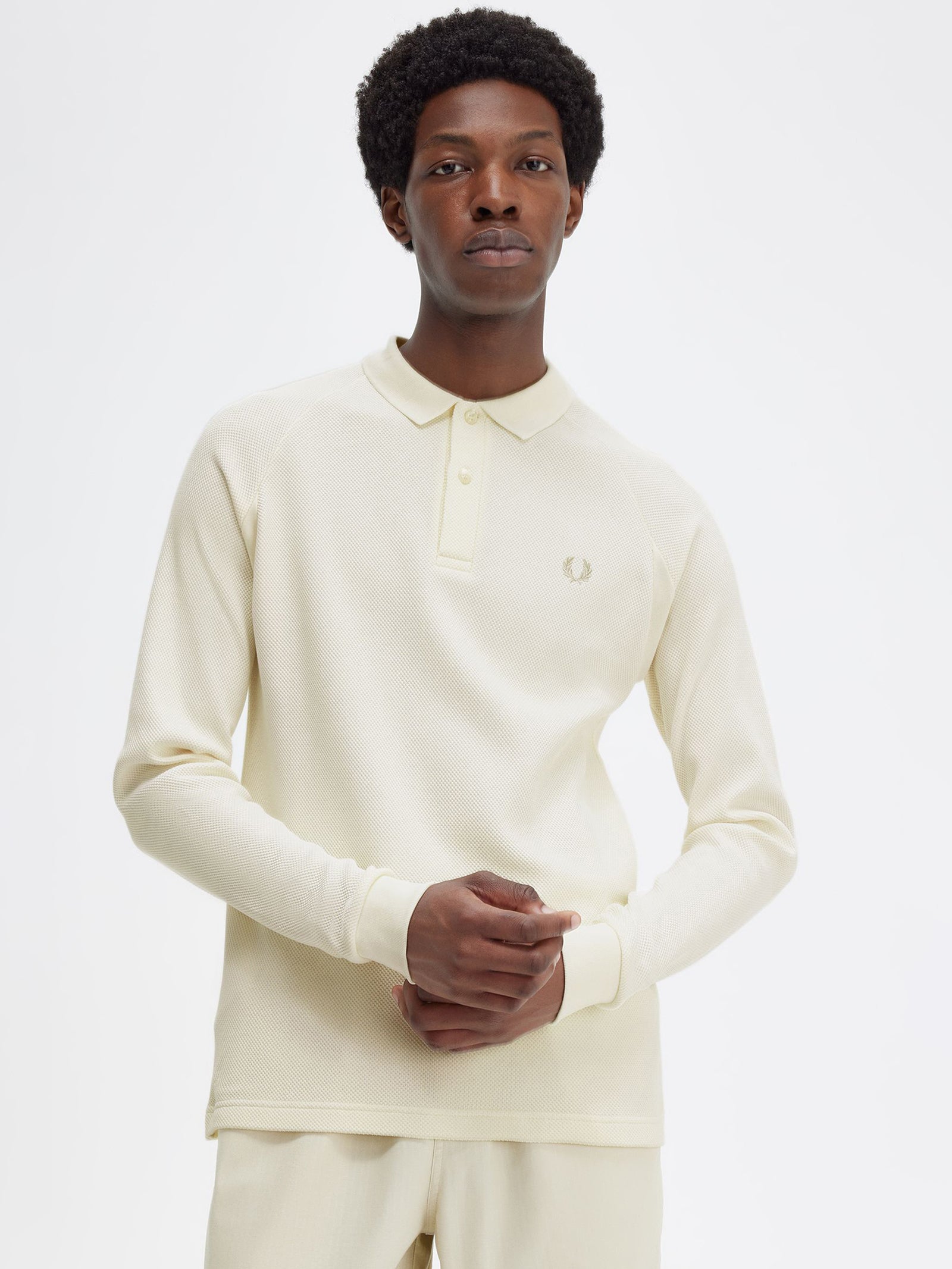 Rib Detail Polo Shirt