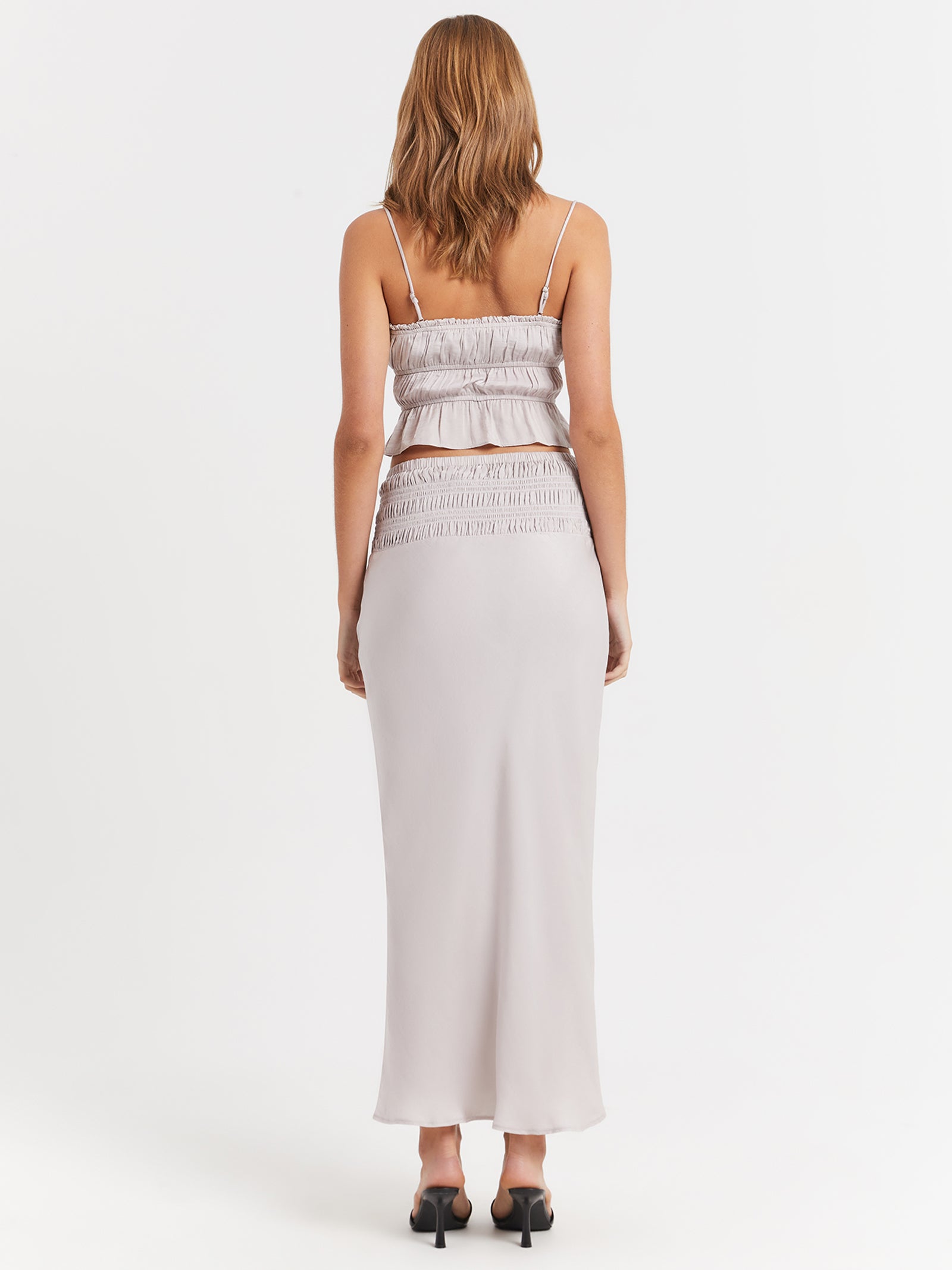 Selma Maxi Skirt in Oyster