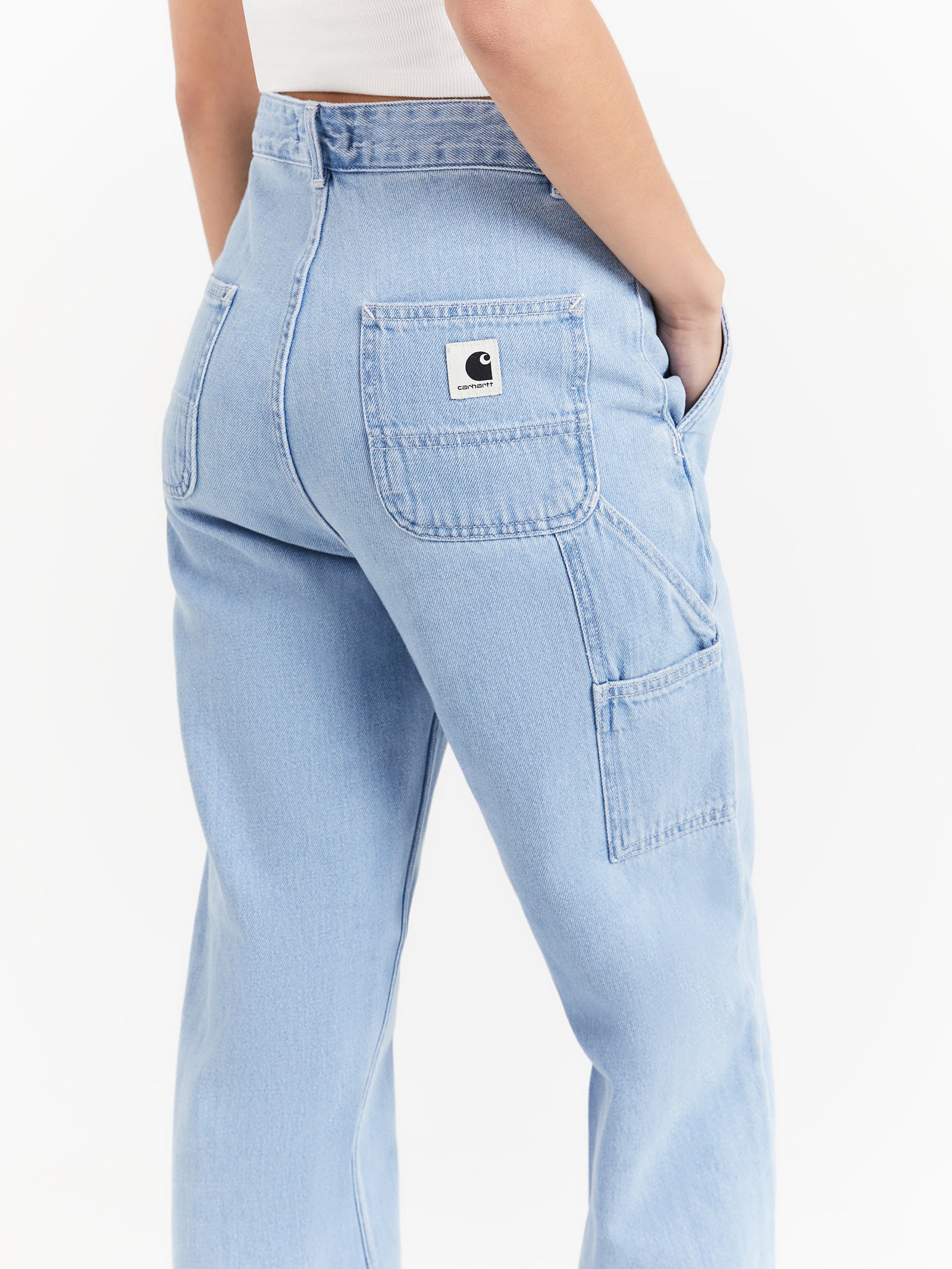 Pierce Straight Jeans in Blue Stone Bleached