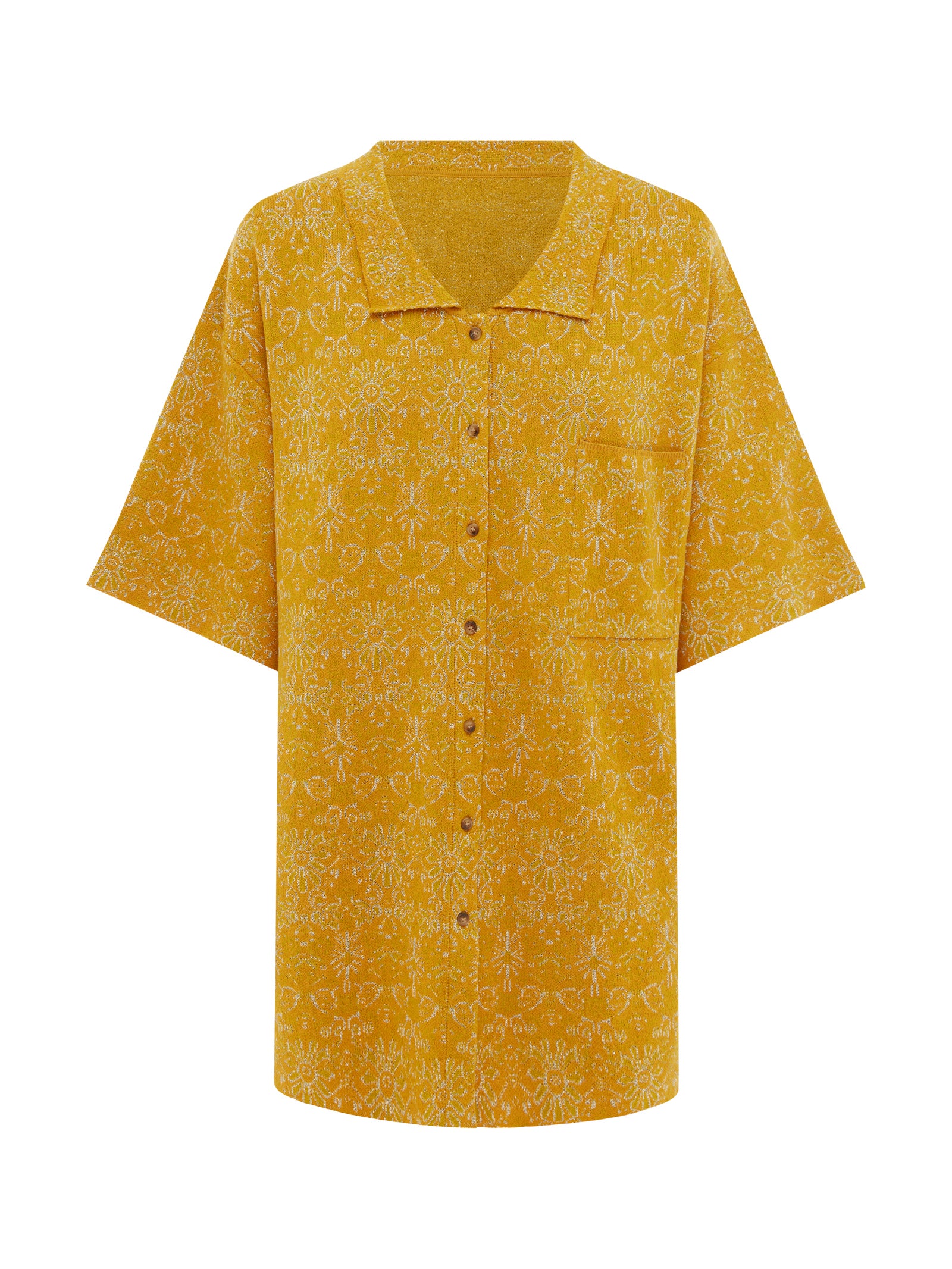 Sloane II Button Down Shirt in Sunset Gold