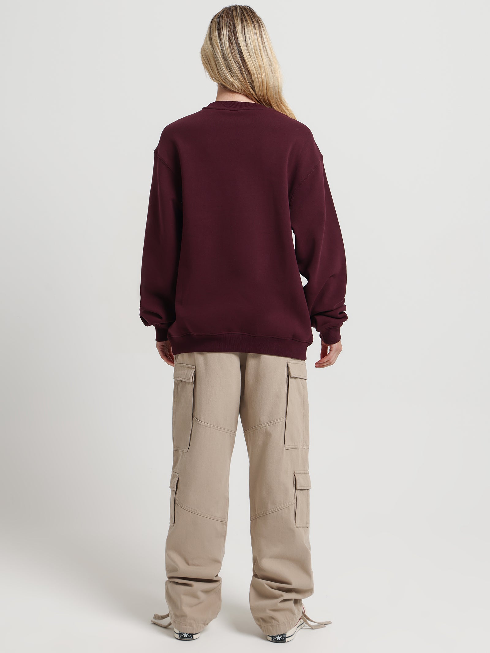 Harvard University Crew Fleece in Wine