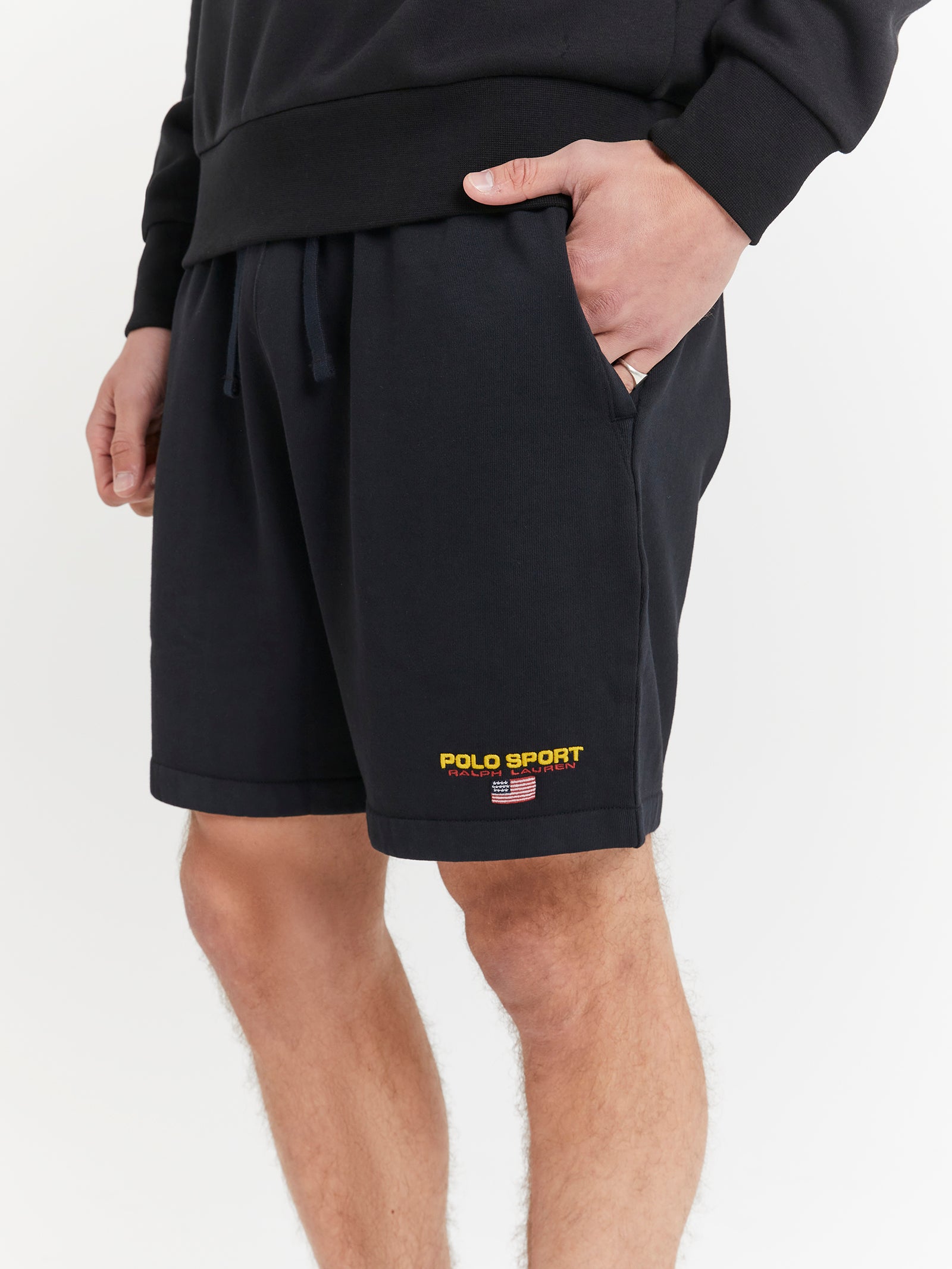 Polo Sport Fleece Shorts in Polo Black