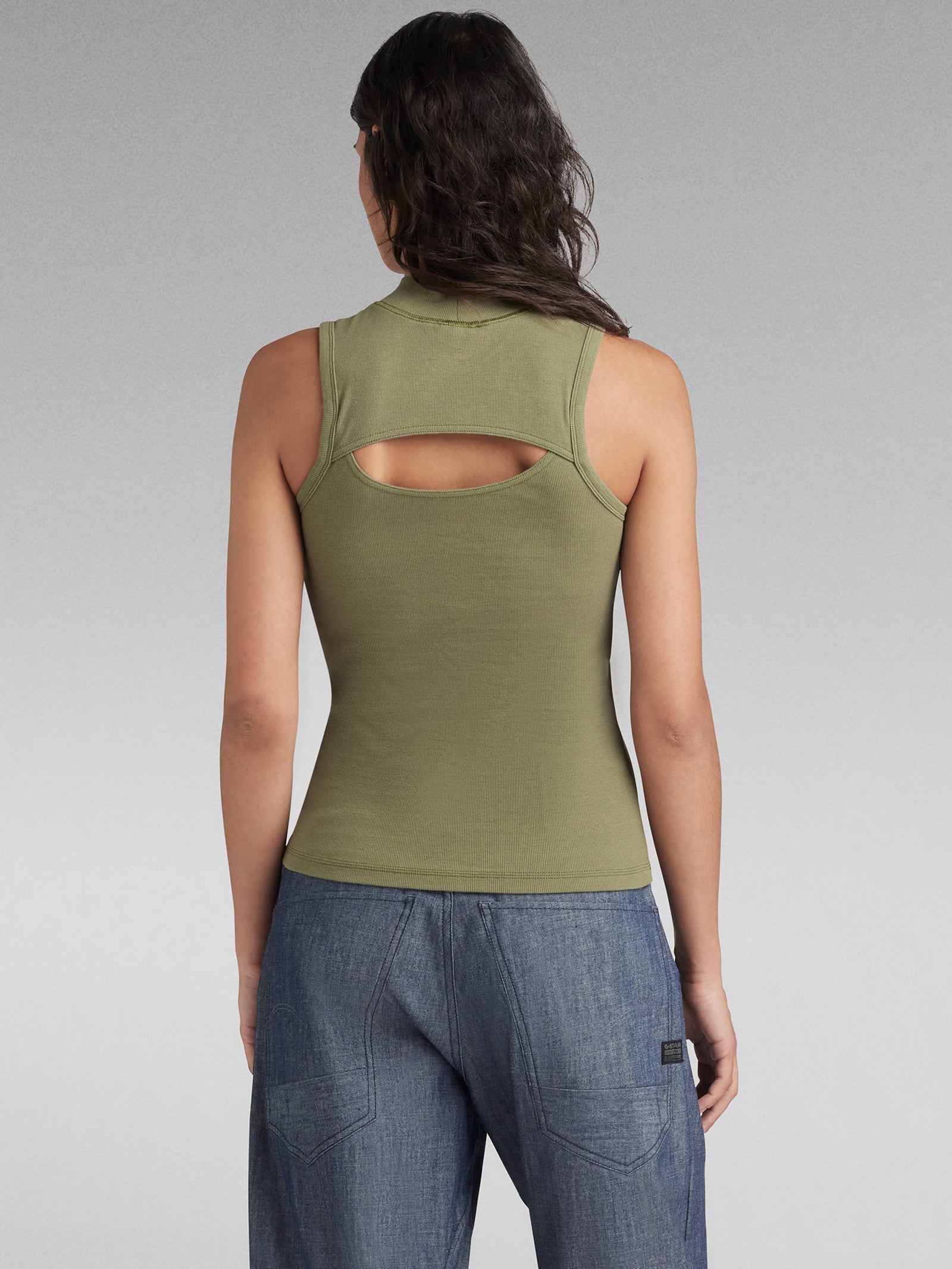 Open Back Mock Slim Tank