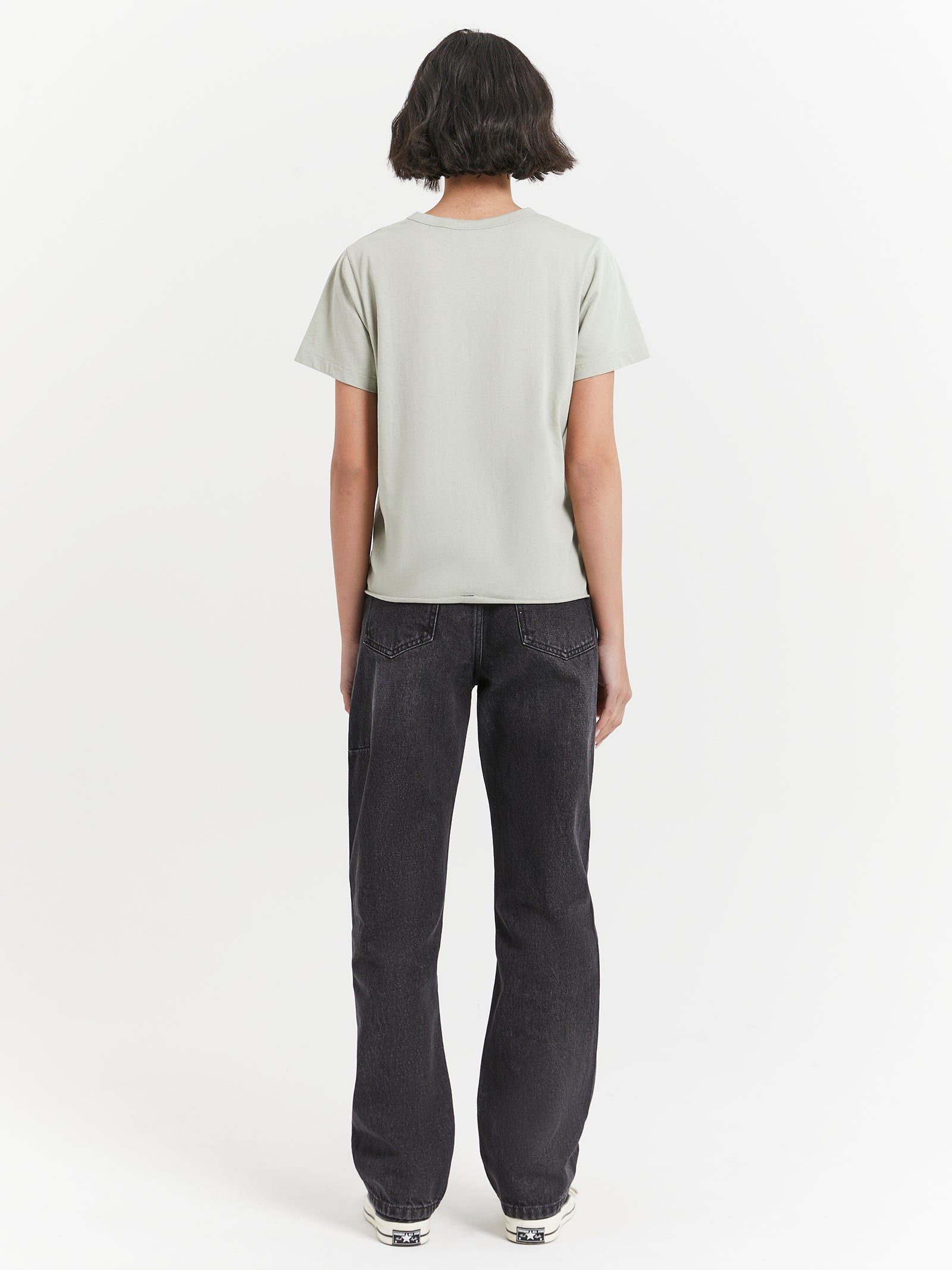 Minimal Thrills Relaxed Tee in Sage Grey