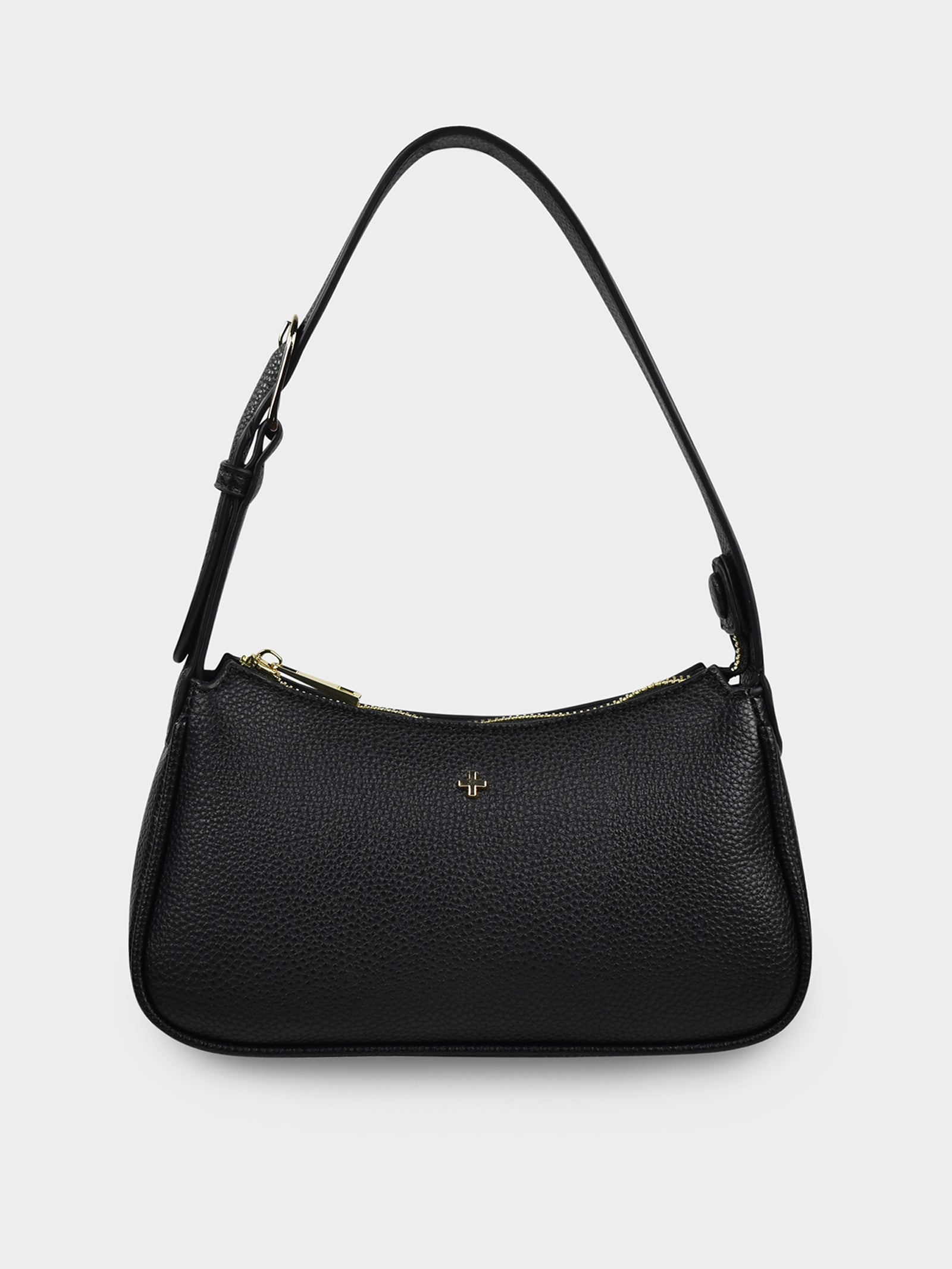 Gabi Bag in Black Pebble Gold