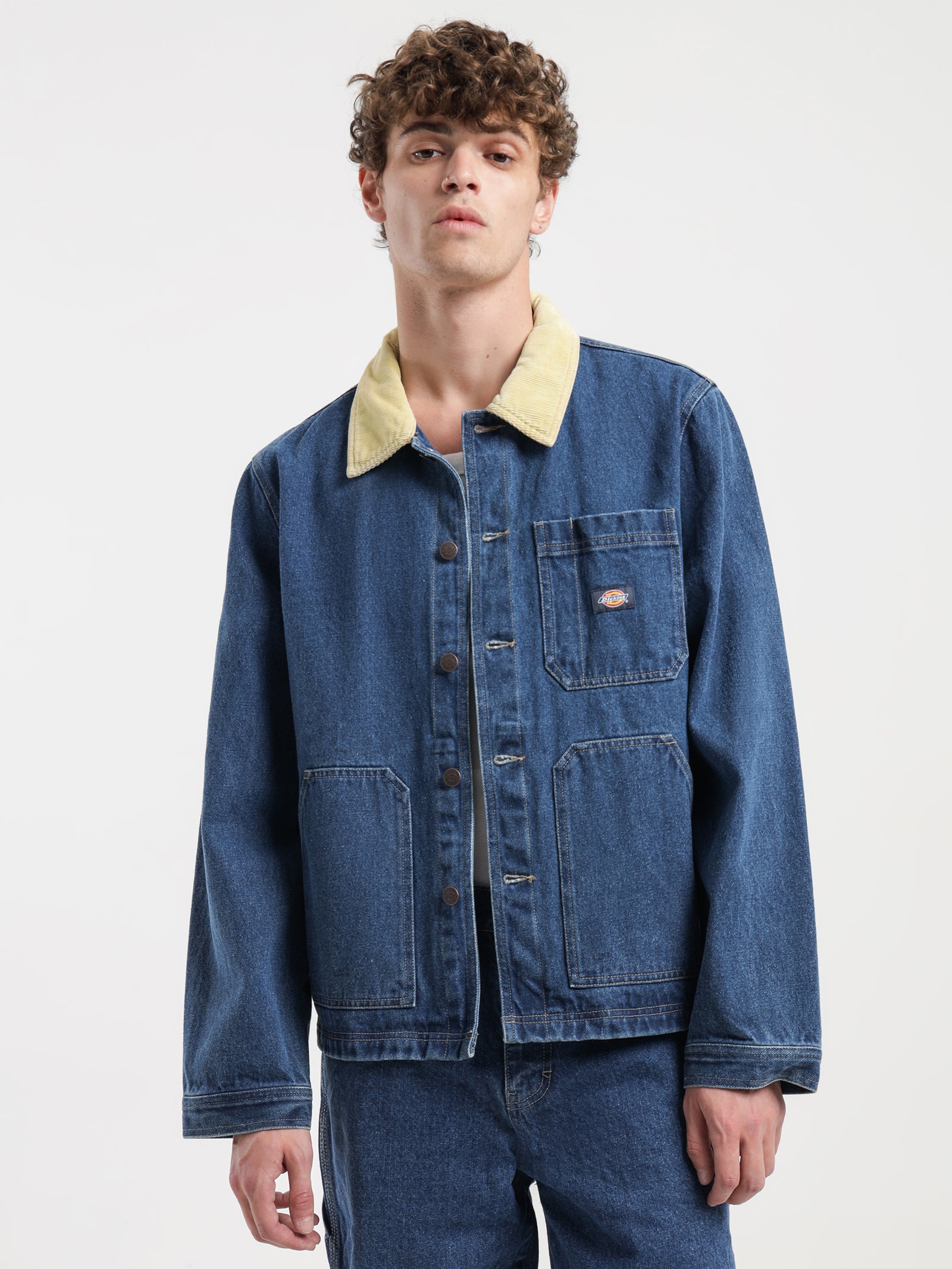 Fair Oaks Denim Jacket in Stone Wash Indigo