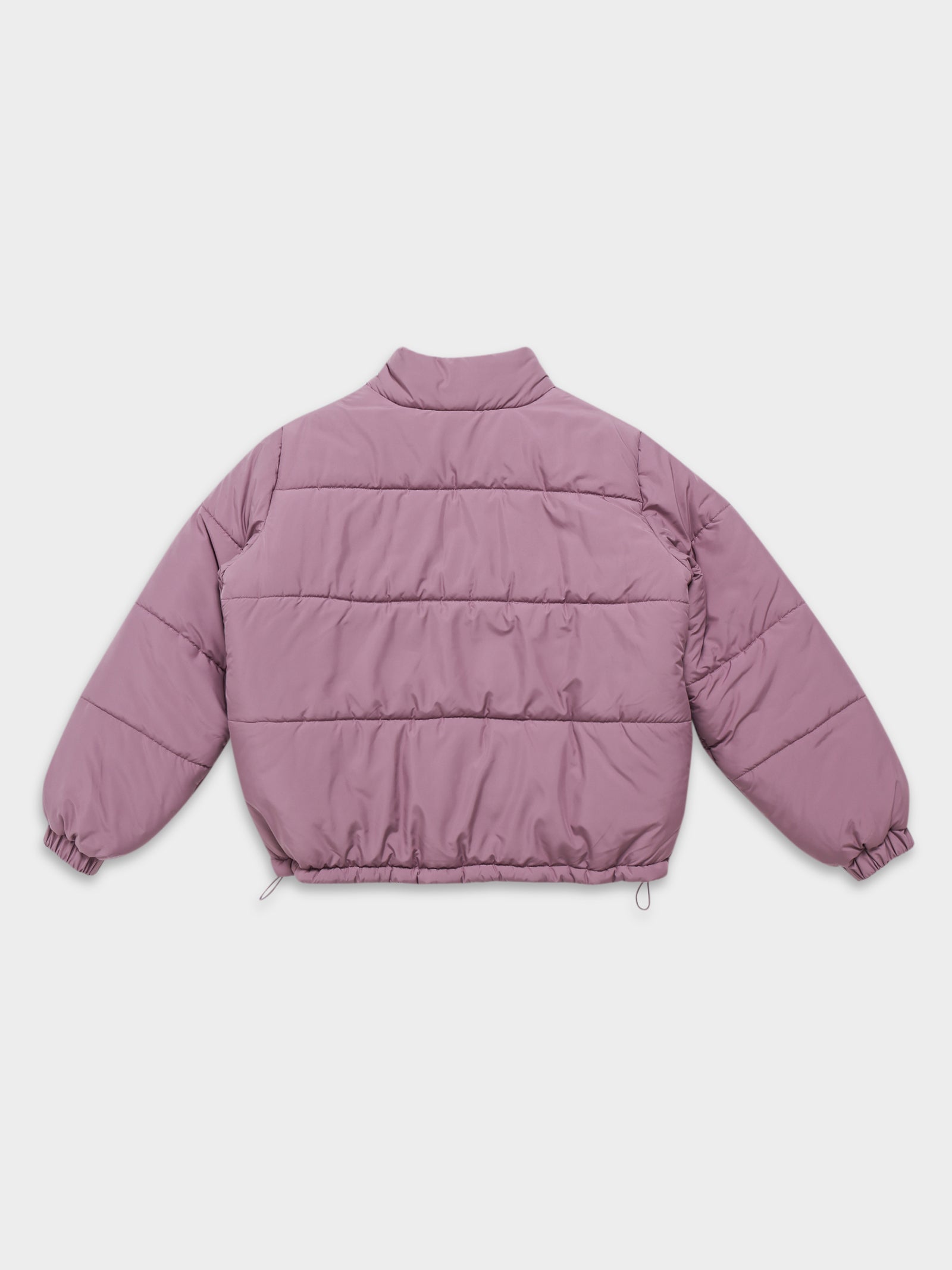 Graffiti Puffer Jacket in Rose