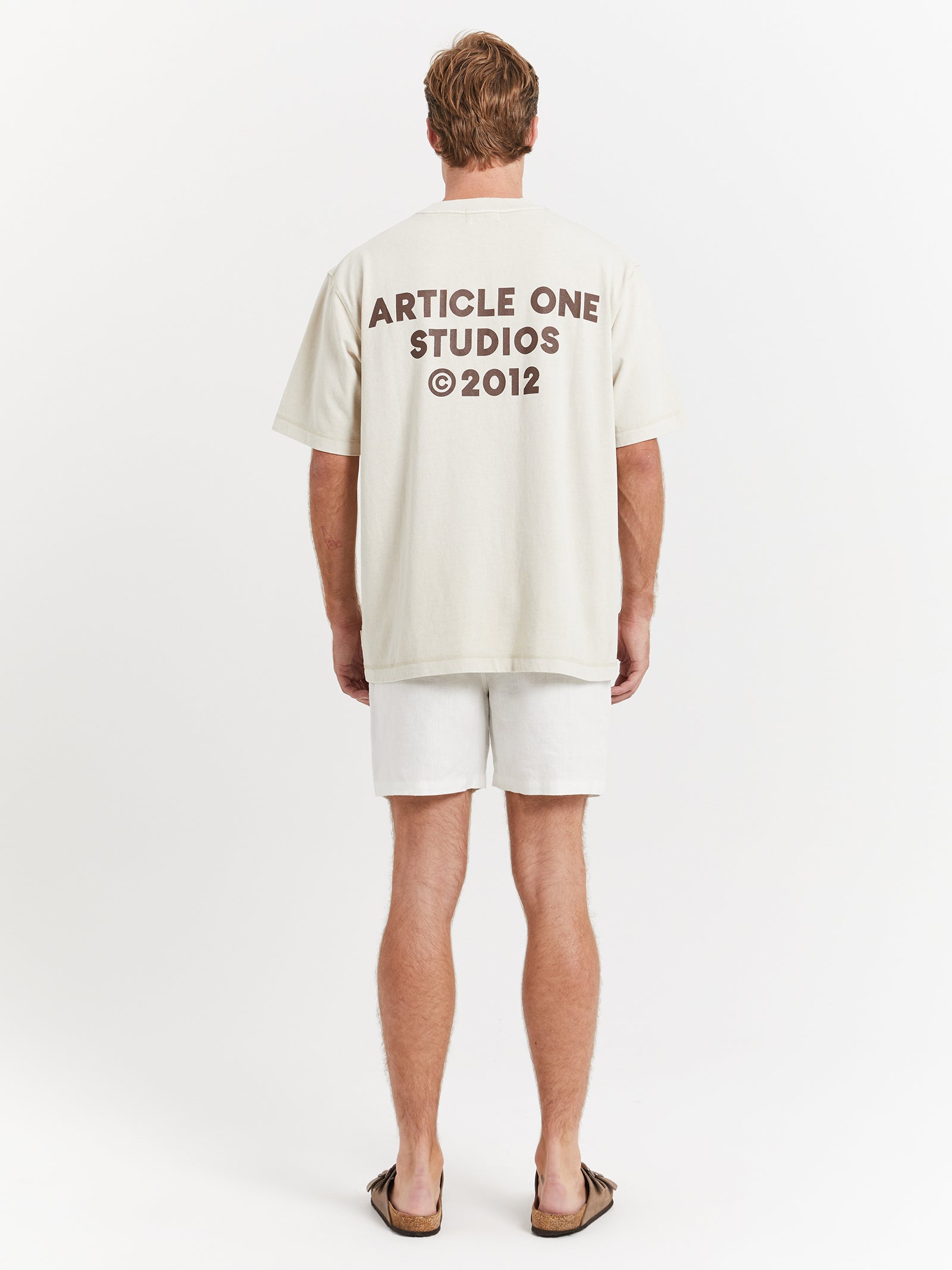 Studio Logo T-Shirt in Pearl