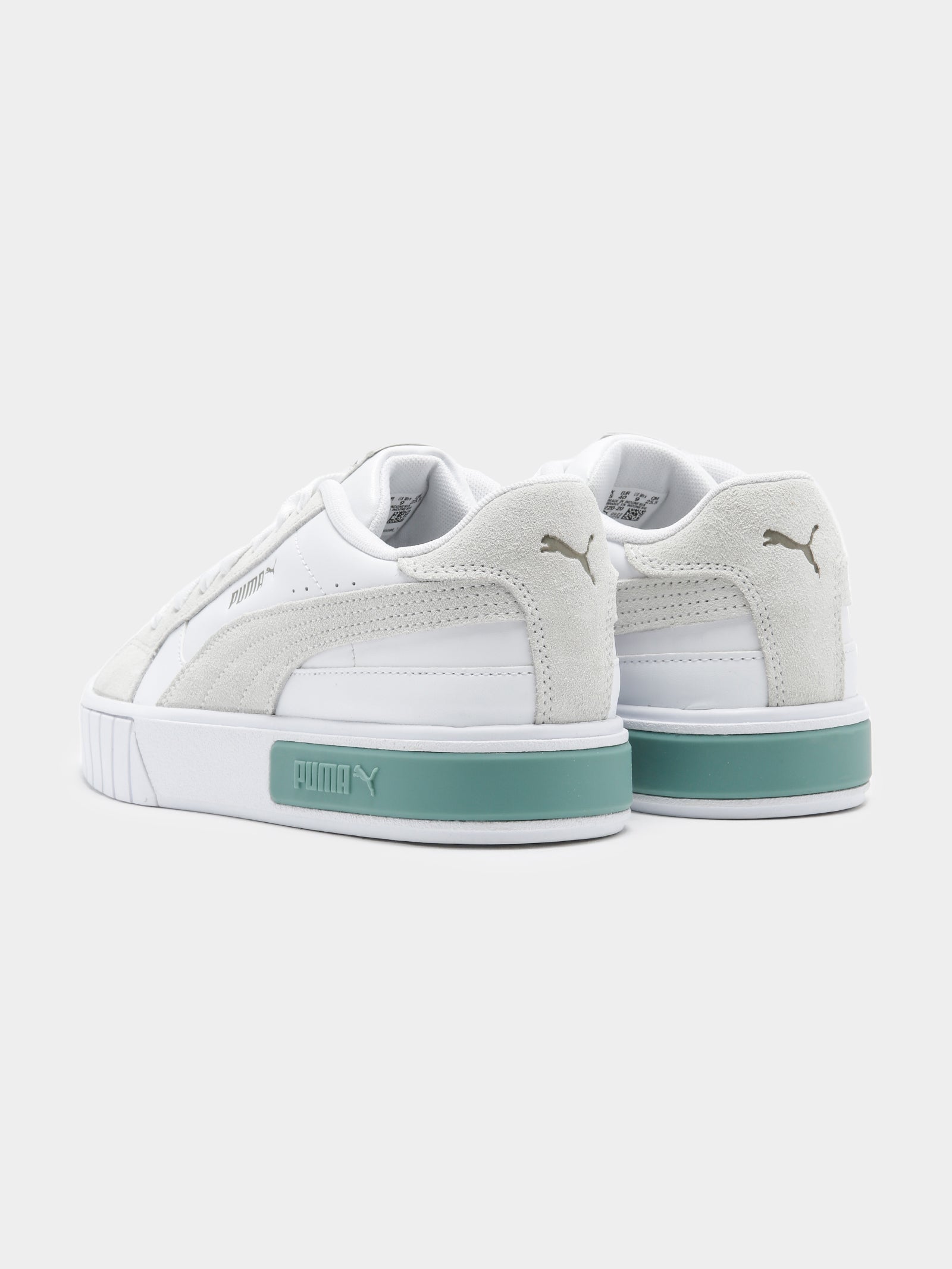 Womens Cali Star Mix Sneakers in White & Adriatic