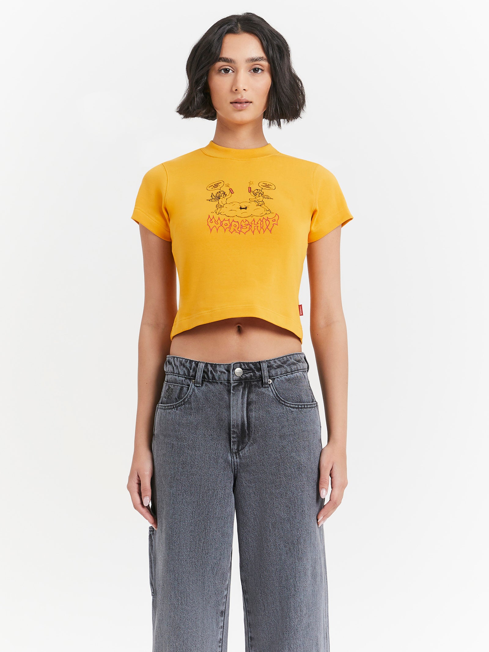 Mysteries Teeny Tee in Golden Rod