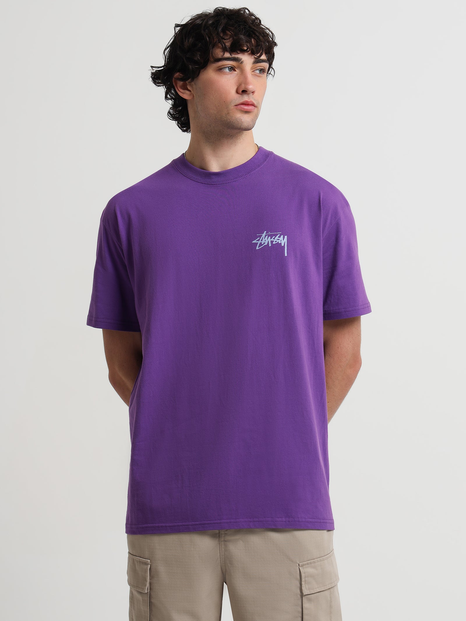 Two Dice Short Sleeve T-Shirt in Violet