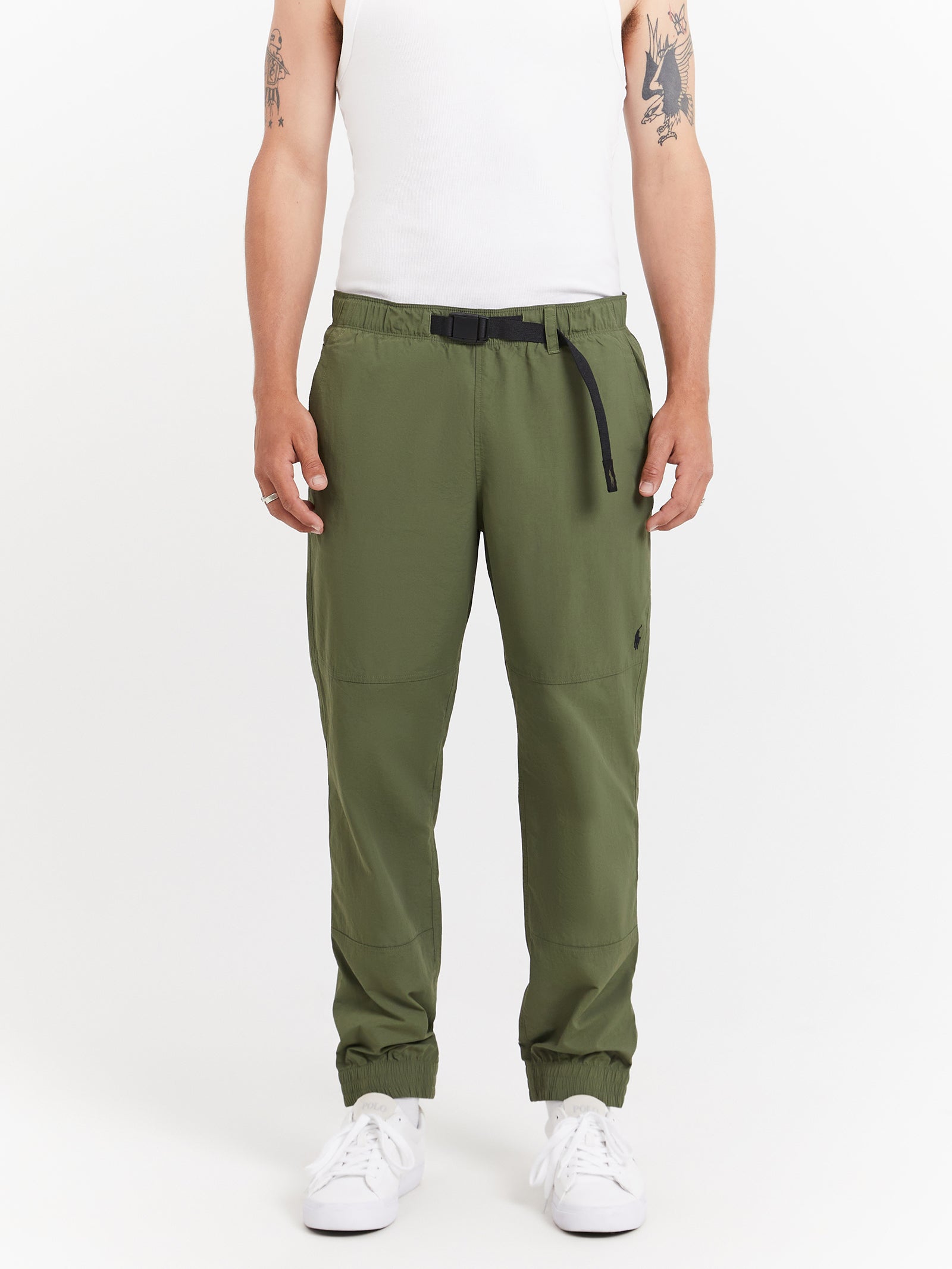 Nylon Climbing Pants in Dark Sage