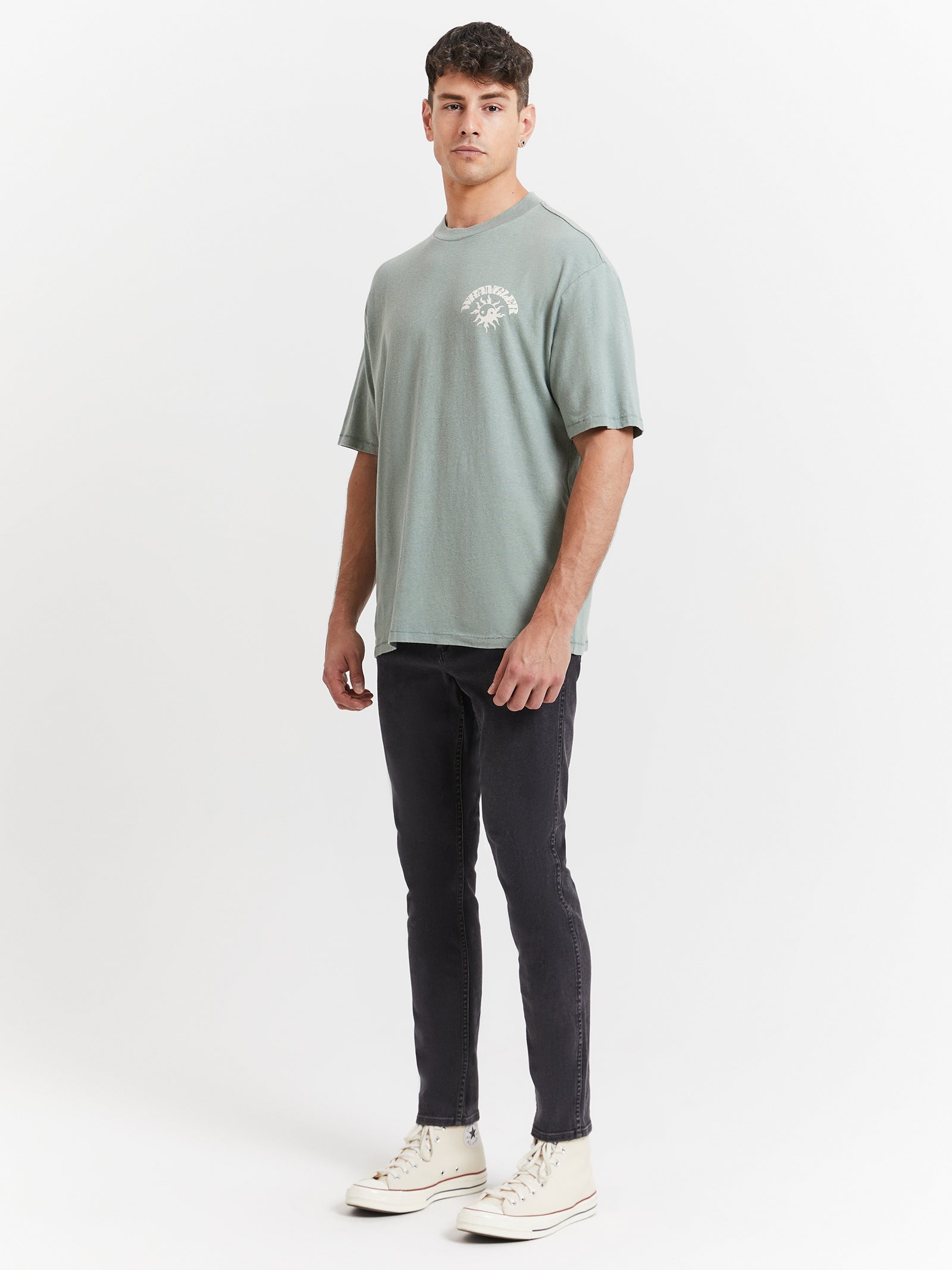 Sun Yin Slacker T-Shirt in Washed Jade