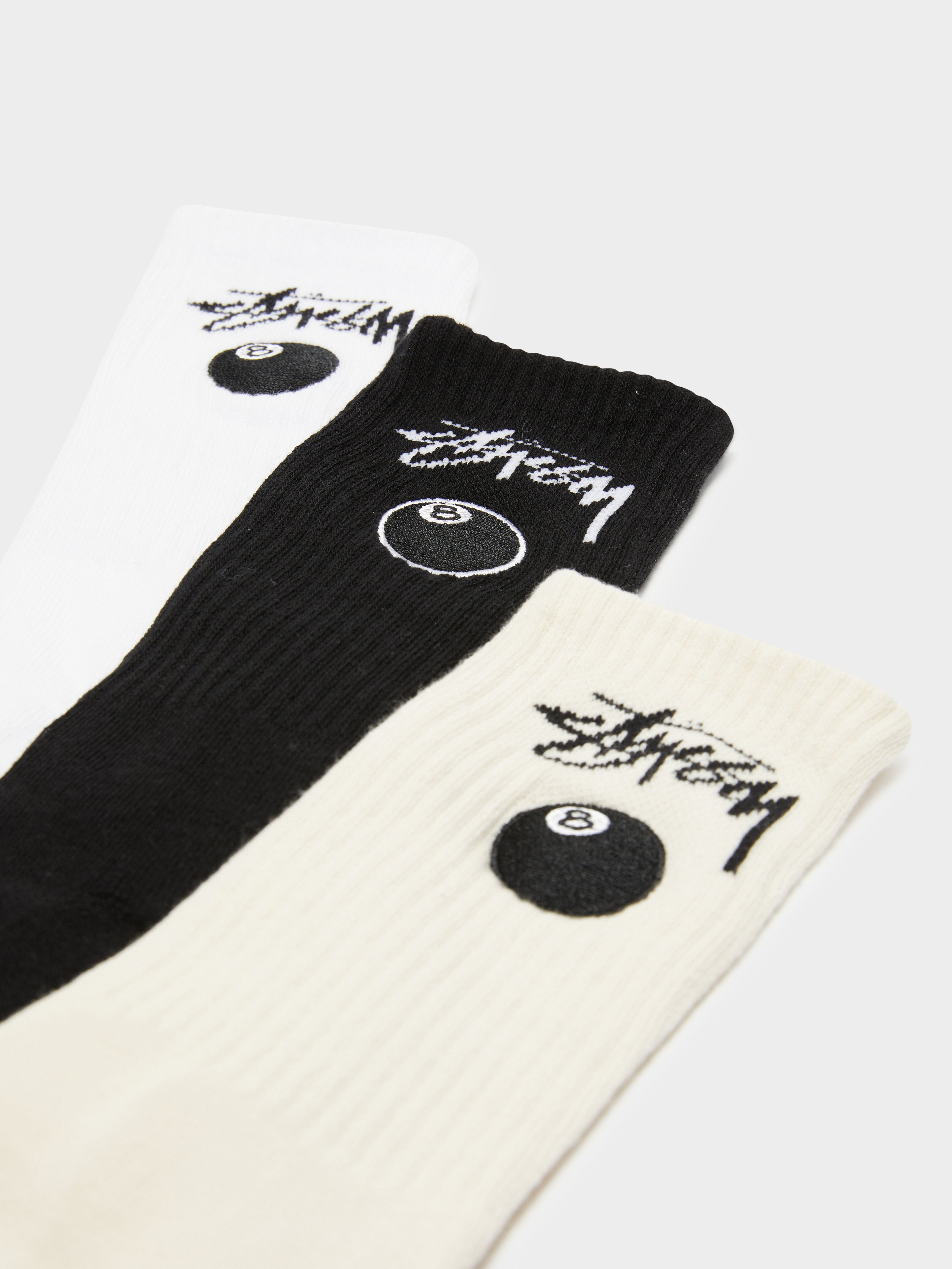 3 Pairs of 8 Ball Socks in Multi