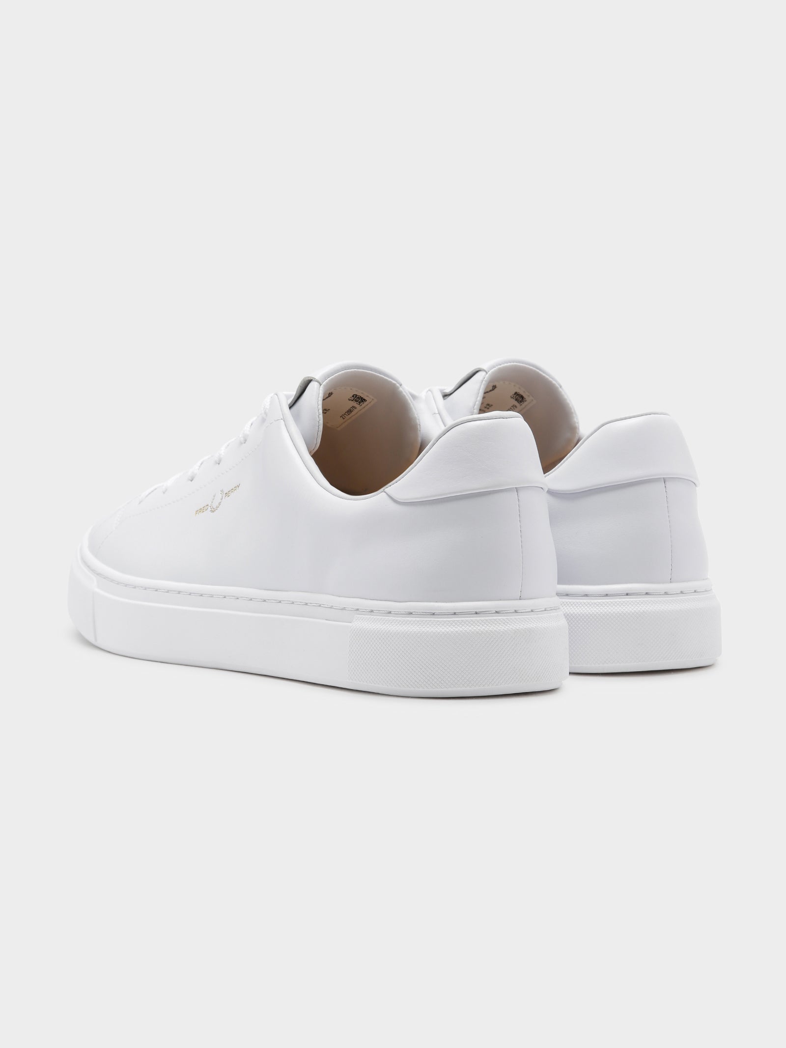 Mens B71 Sneakers in White & Gold