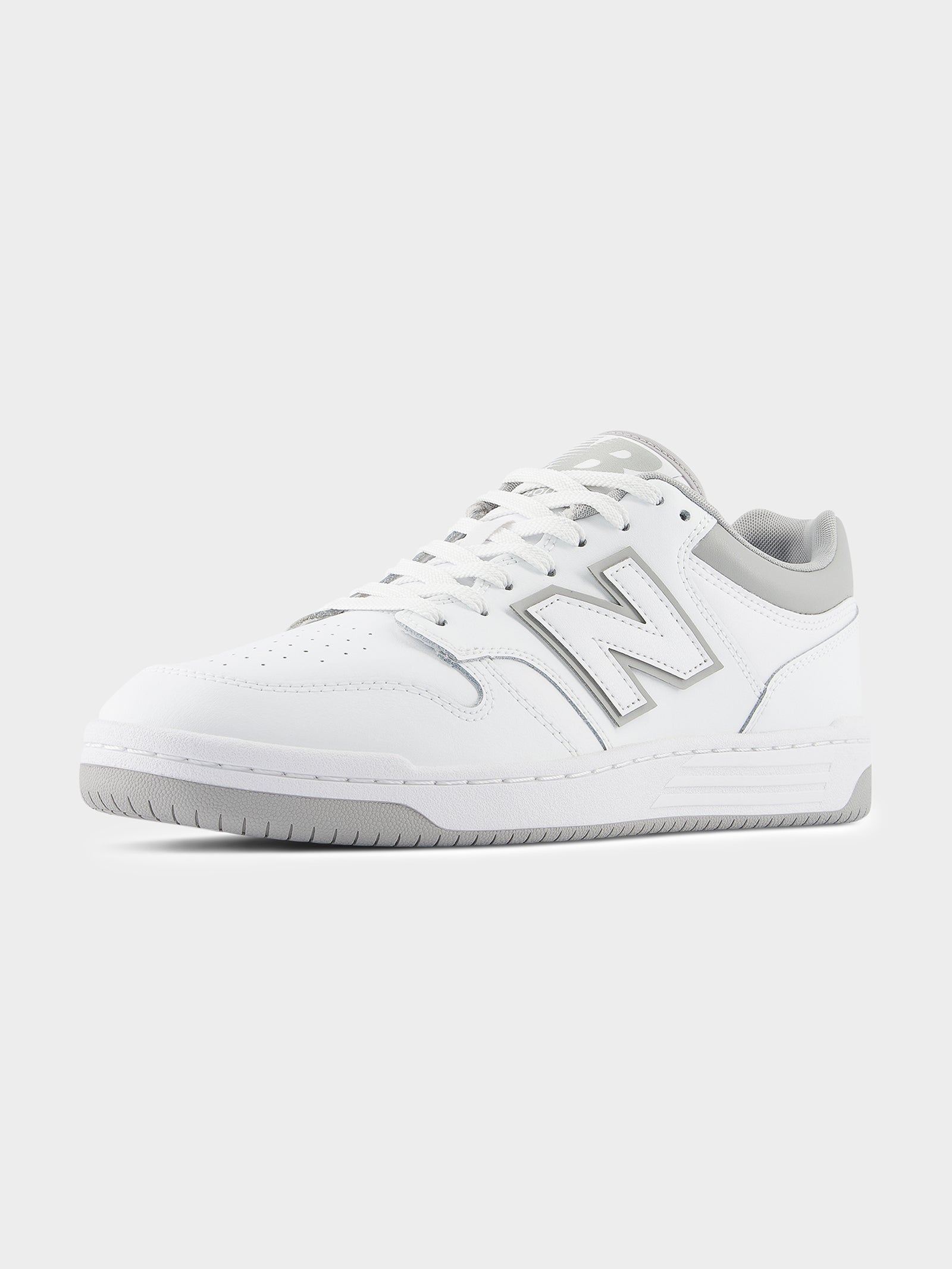 Unisex 480 Sneakers in White & Grey