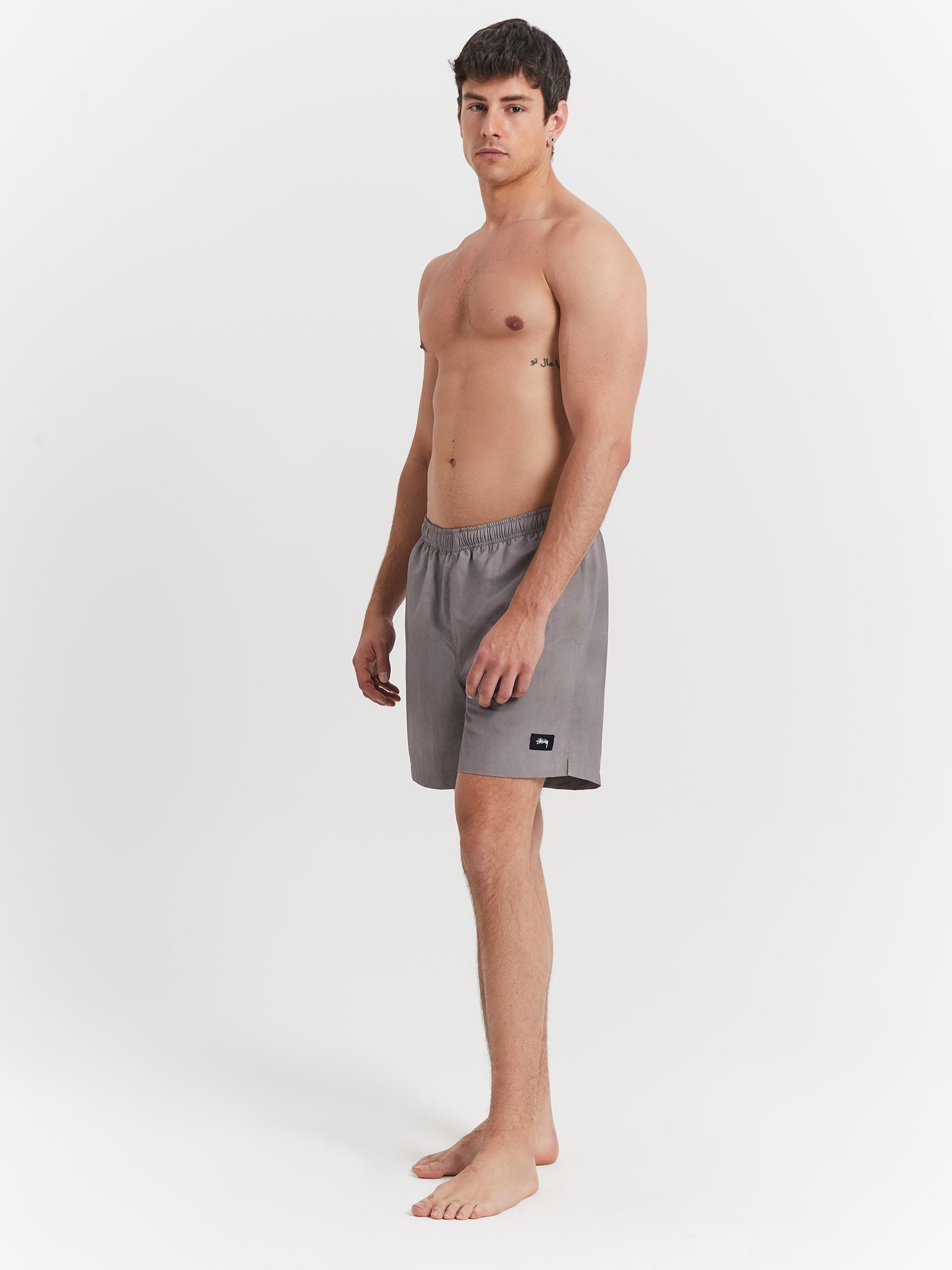 Wave Dye Watershorts in Earth Grey