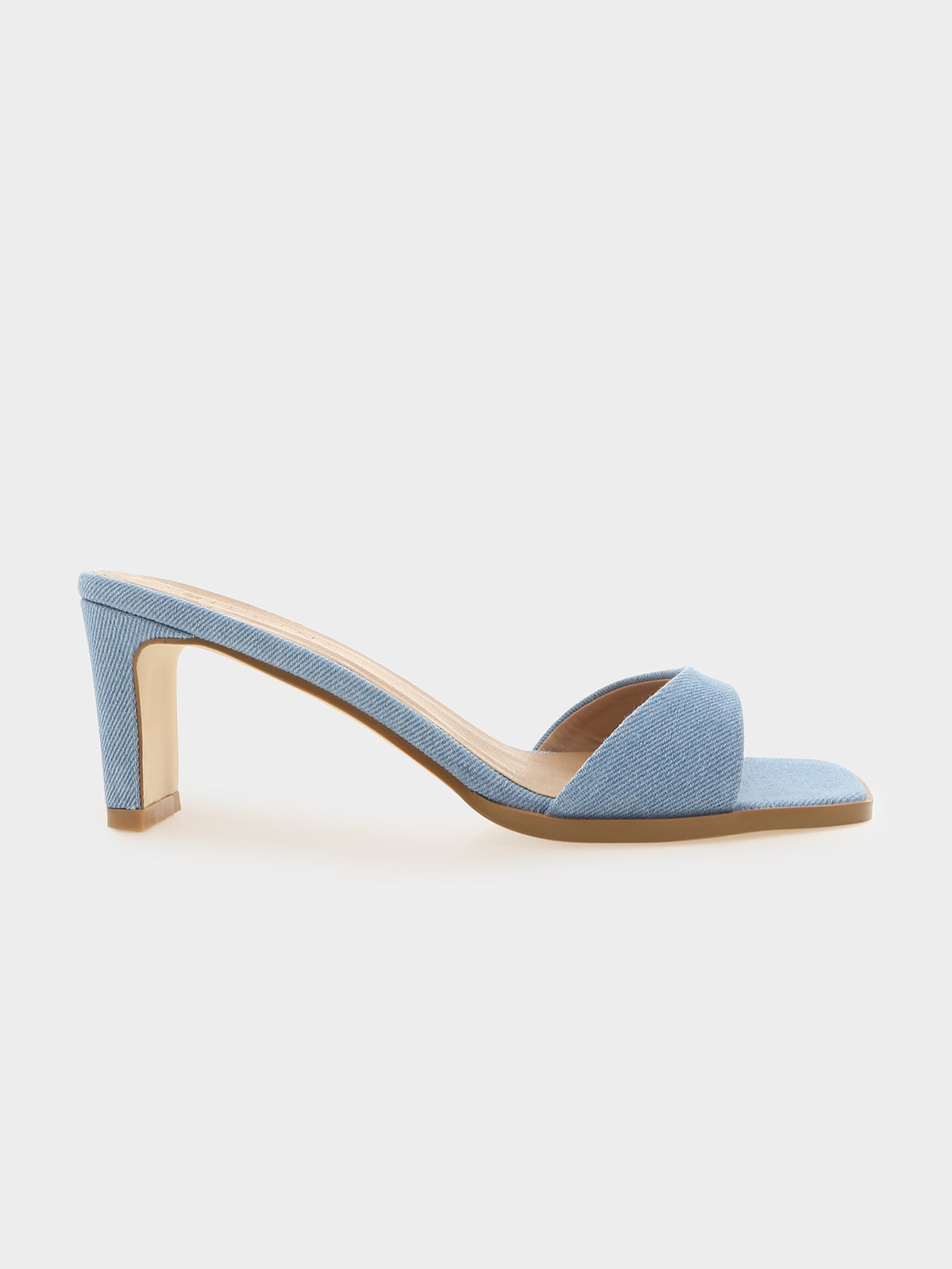 Karvan Heels in Blue Denim