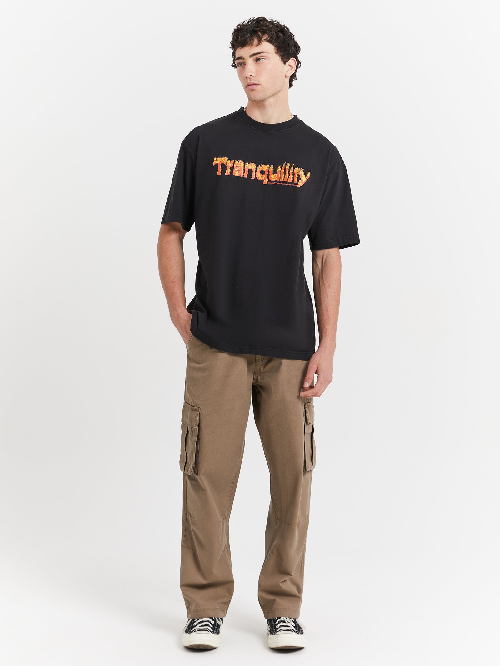 Tranquility T-Shirt in Washed Black