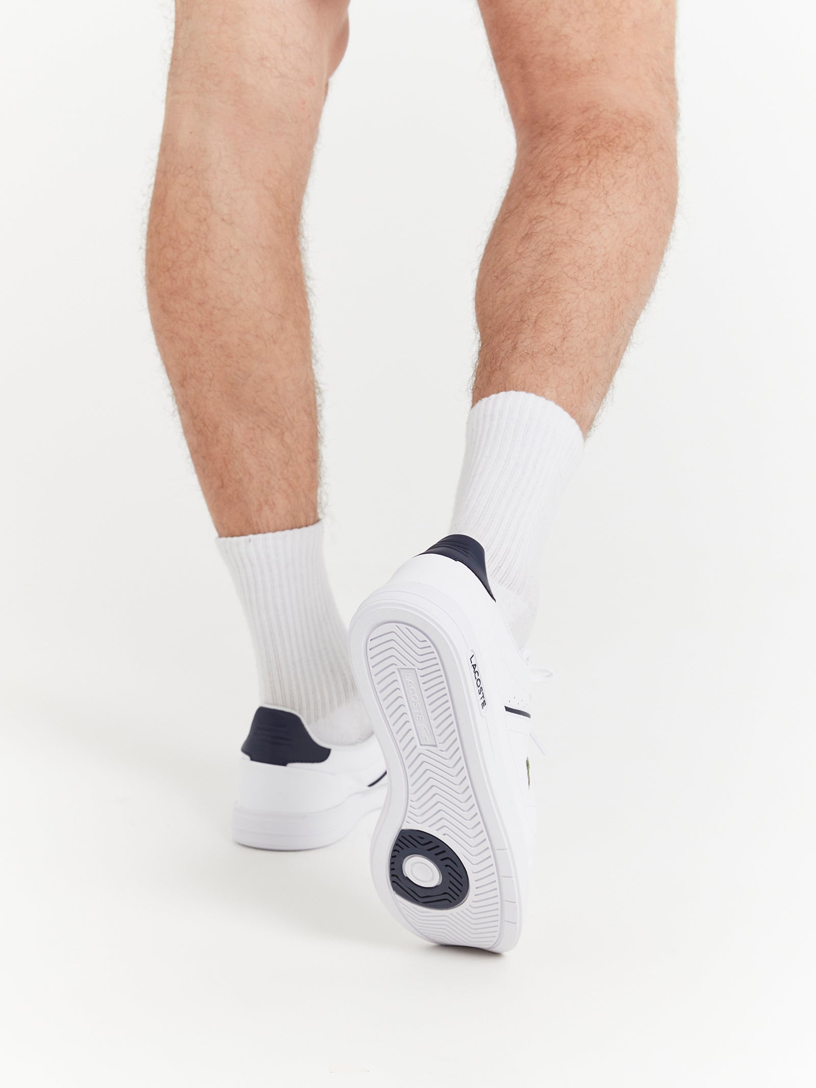 Mens Europa Pro Sneakers in White & Navy