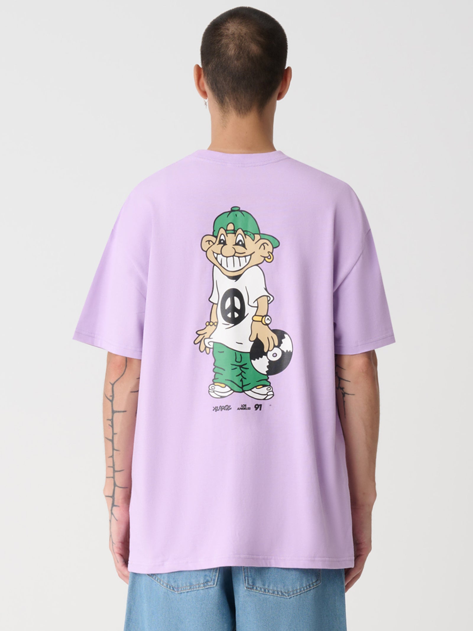 Peace Man SS Tee - Light Purple