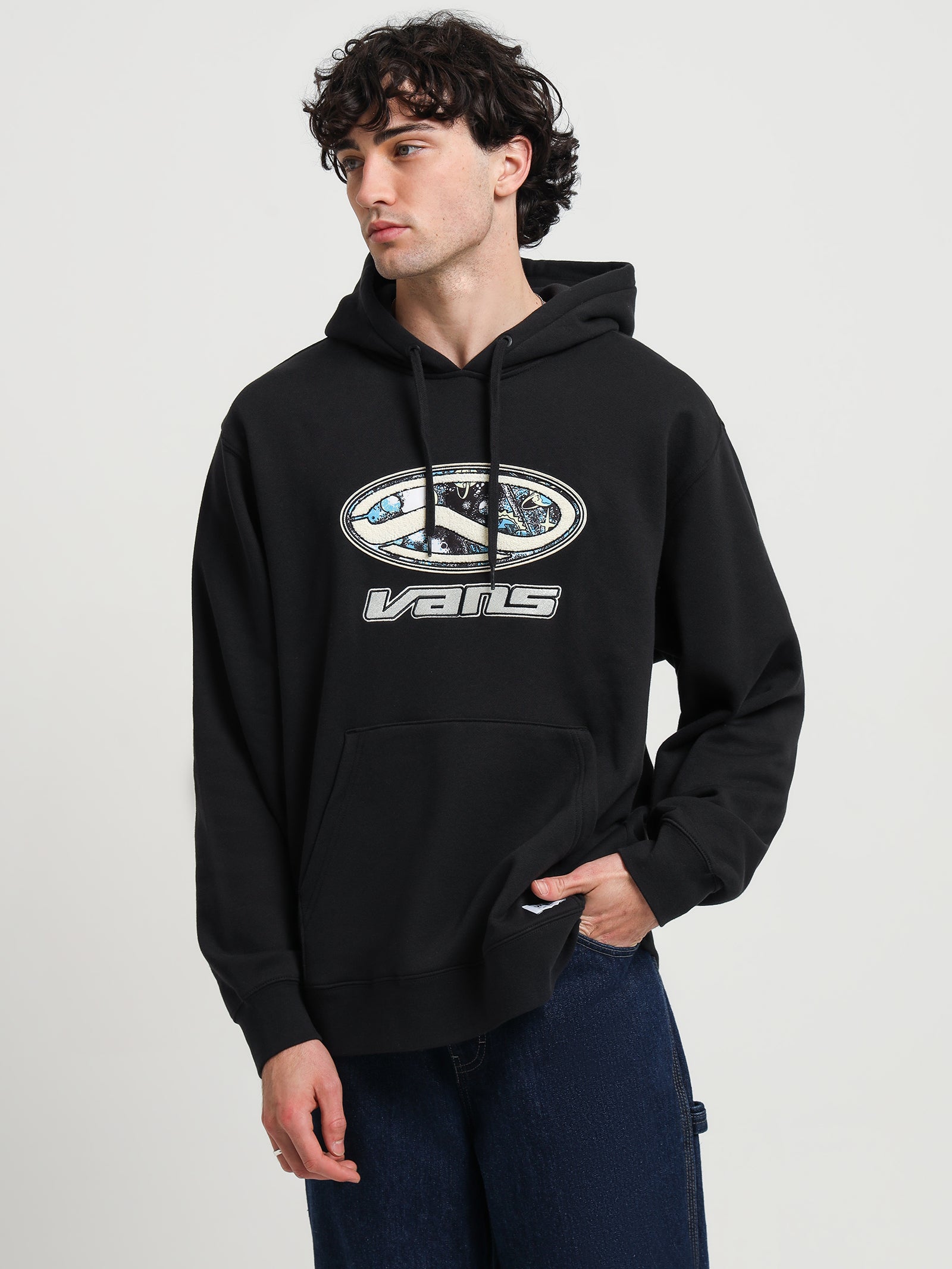 Anaheim Space Galaxy Pullover Hoodie in Black