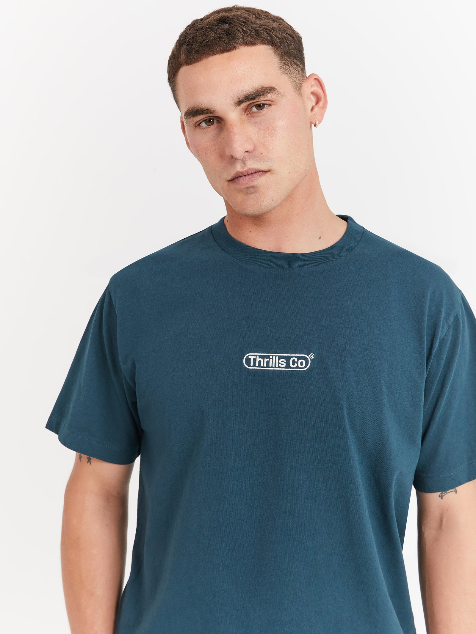 Full Circle Merch Fit T-Shirt in Scubs Green