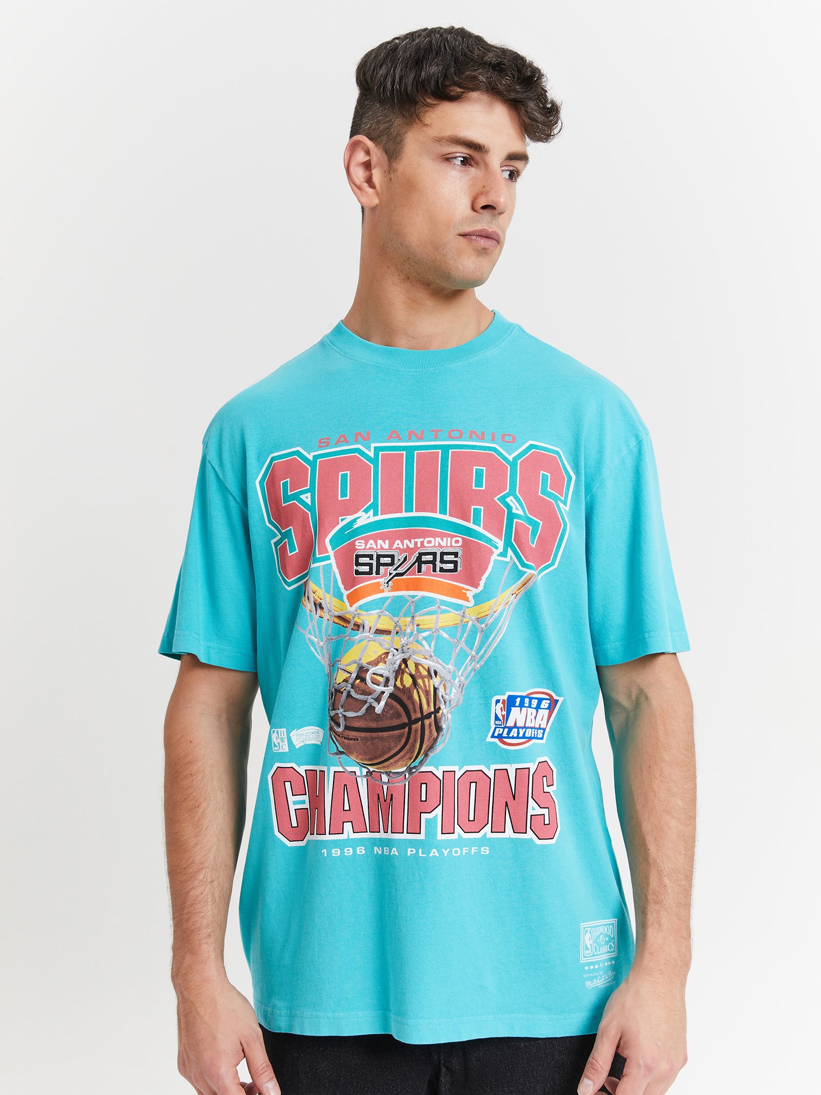 San Antonio Spurs Nothing But Net T-Shirt in Teal