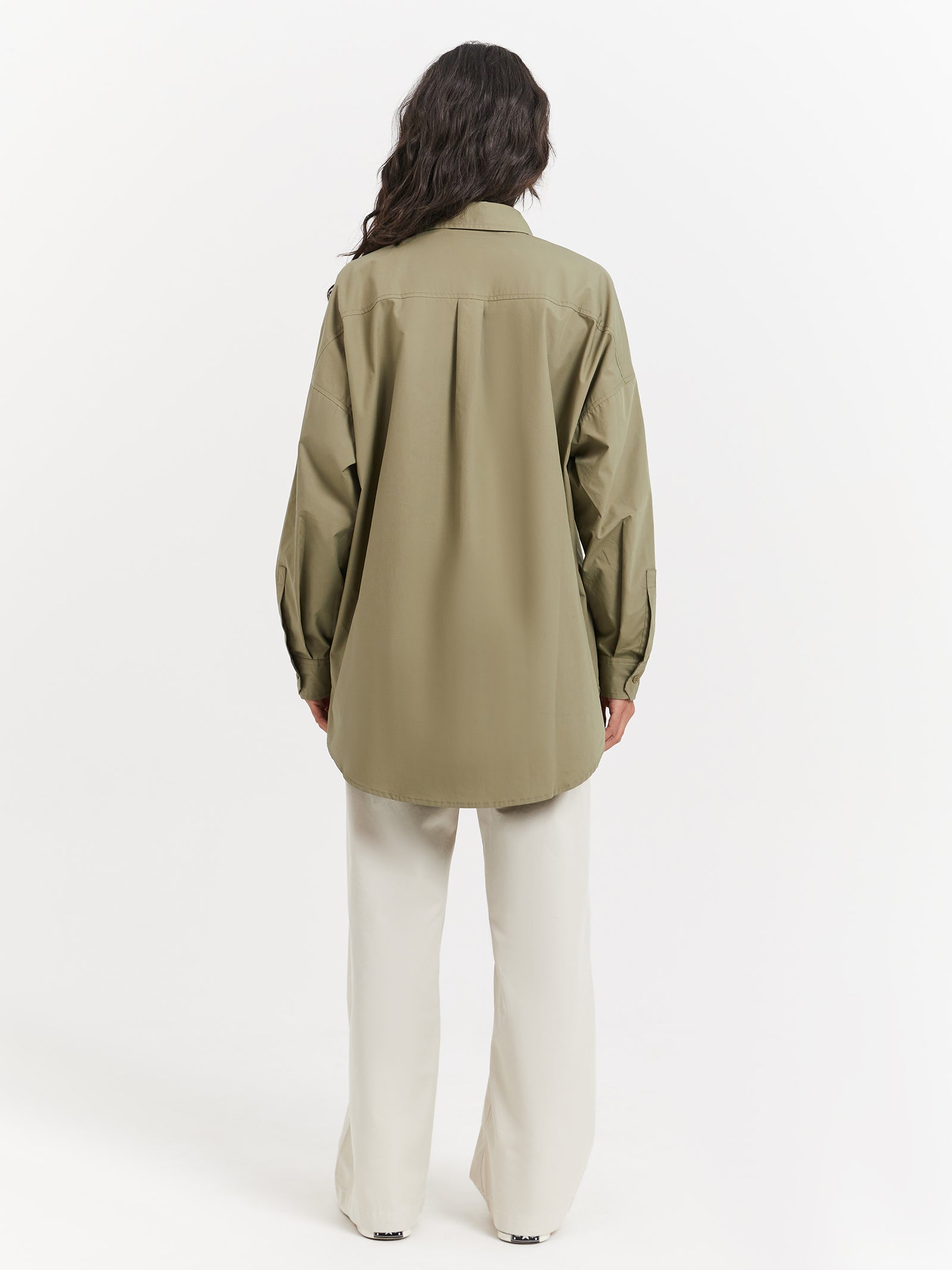 Anni Oversized Shirt in Khaki