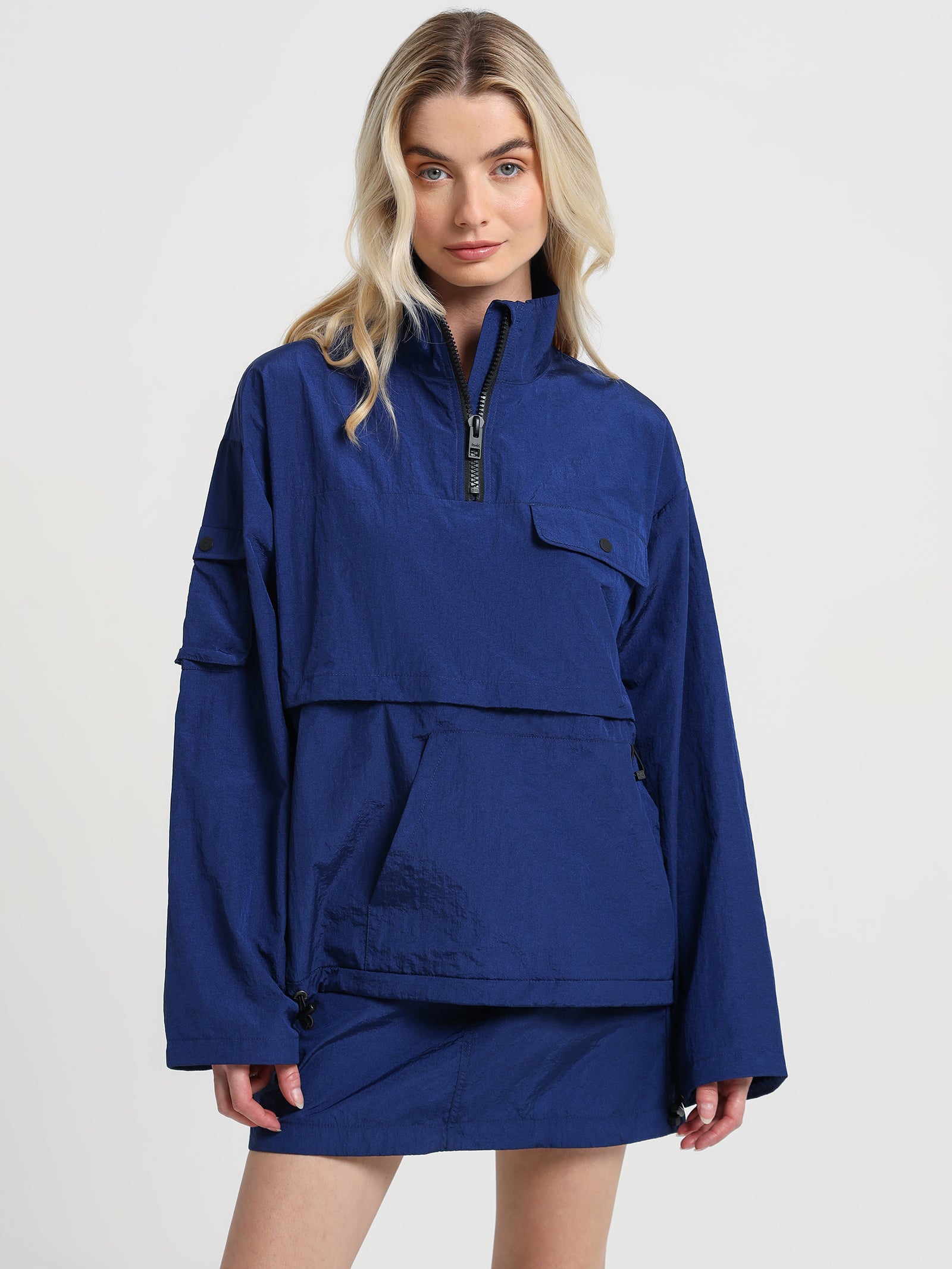 Connekt Convertable Zip-Off Pullover in Midnight Blue