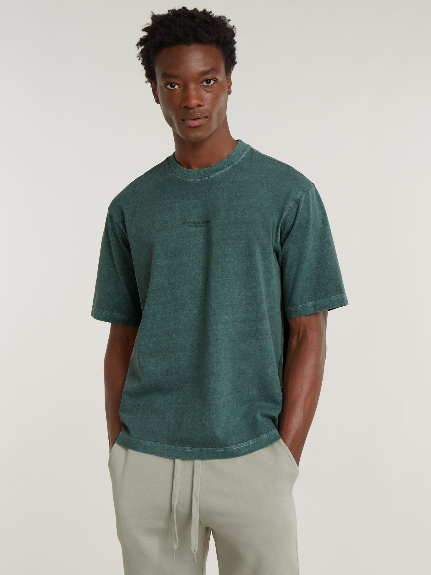 Overdyed Centre Boxy R T-Shirt