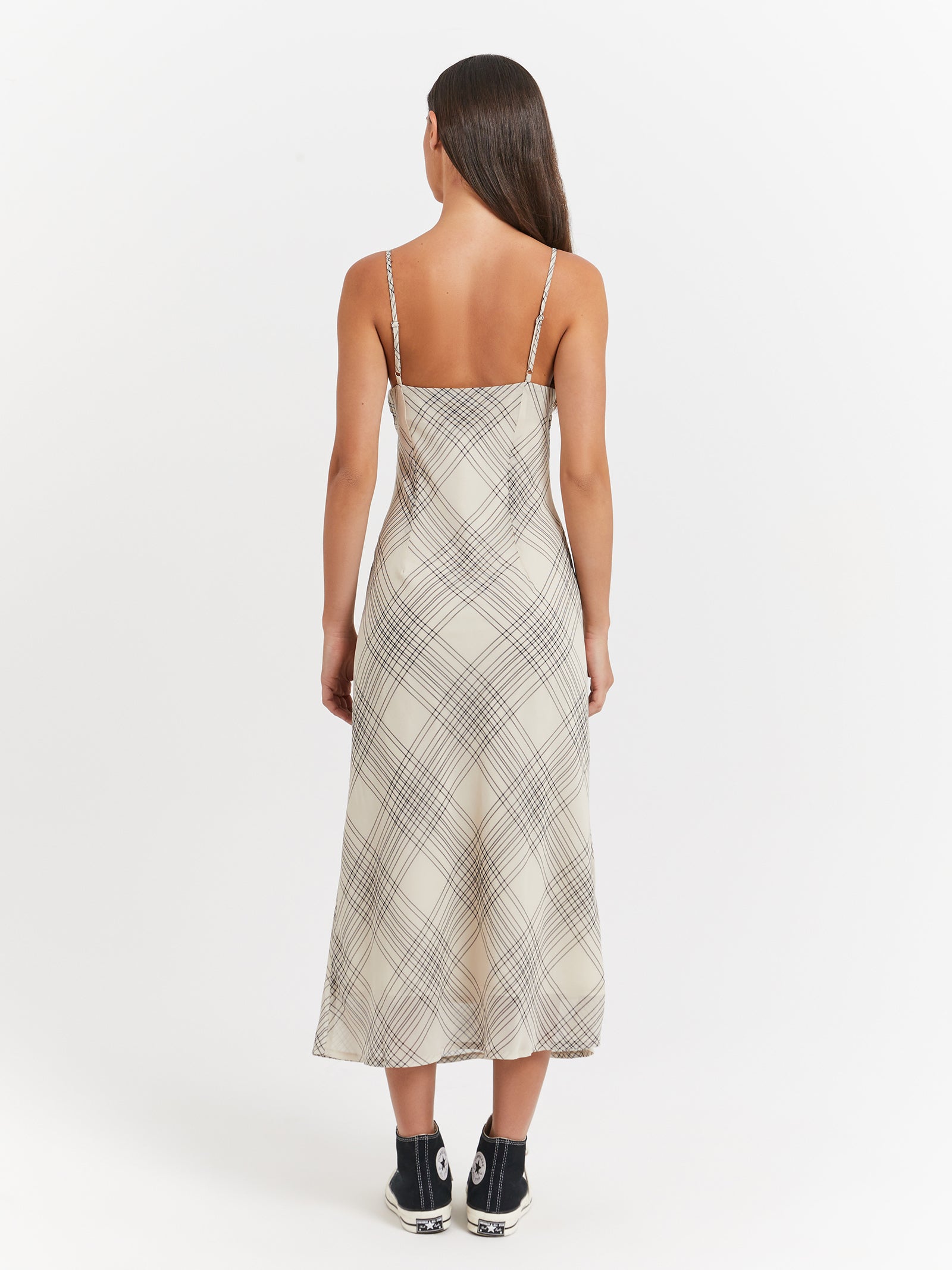 Tash Midi Slip Dress in Crossroads