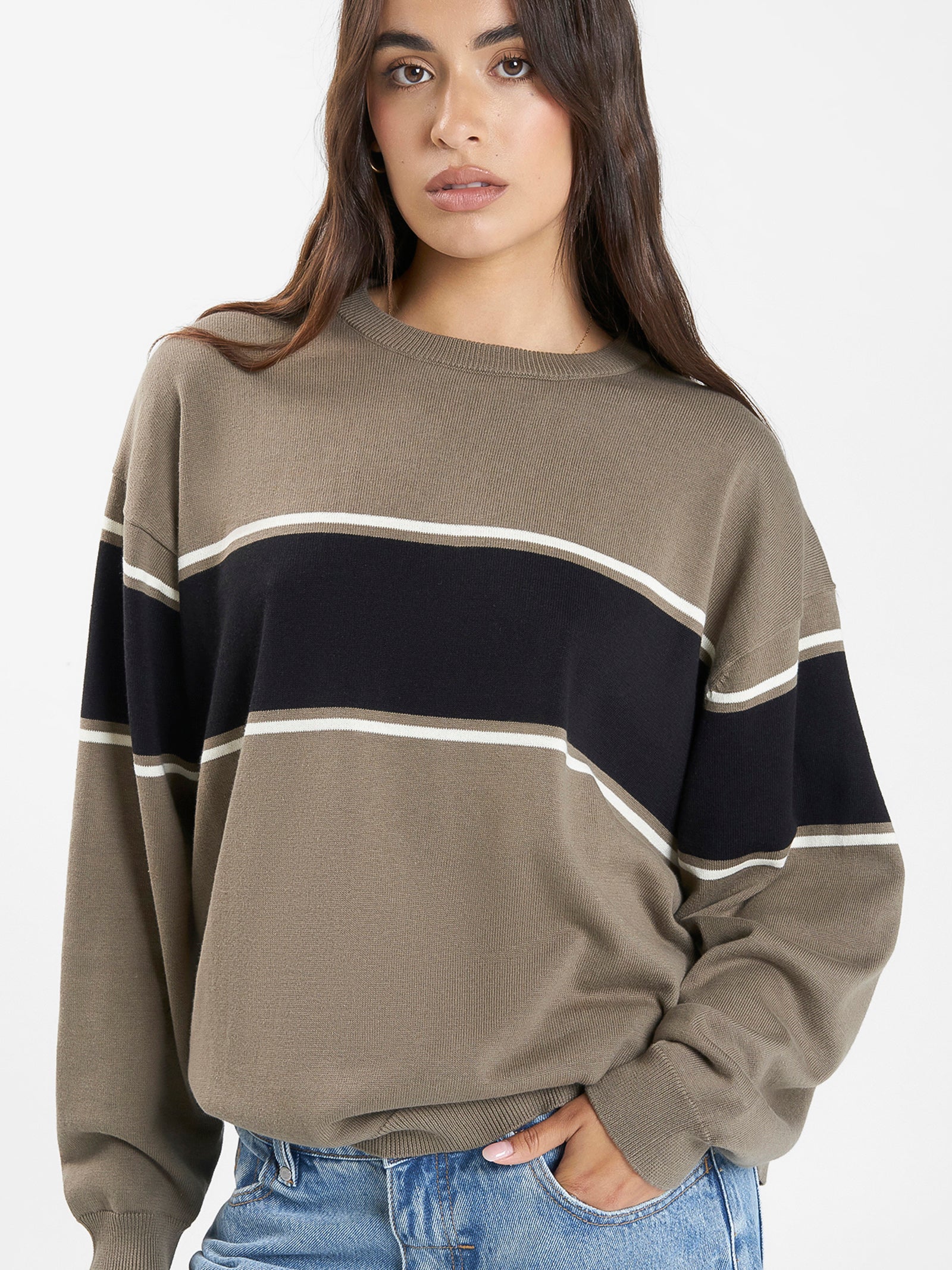 Emblem Slouch Knit