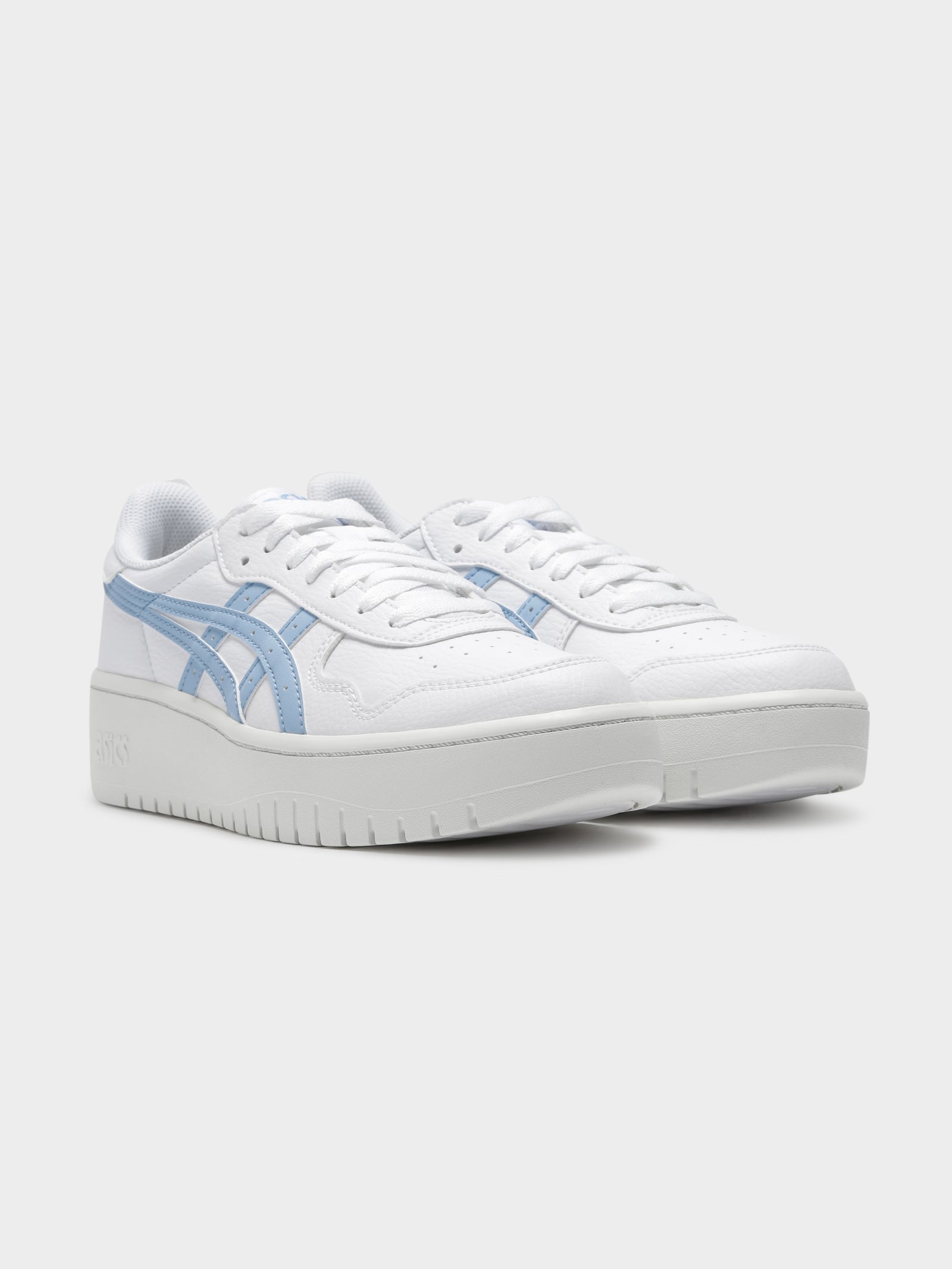 Womens Japan S Platform Sneakers in White & Blue Bliss