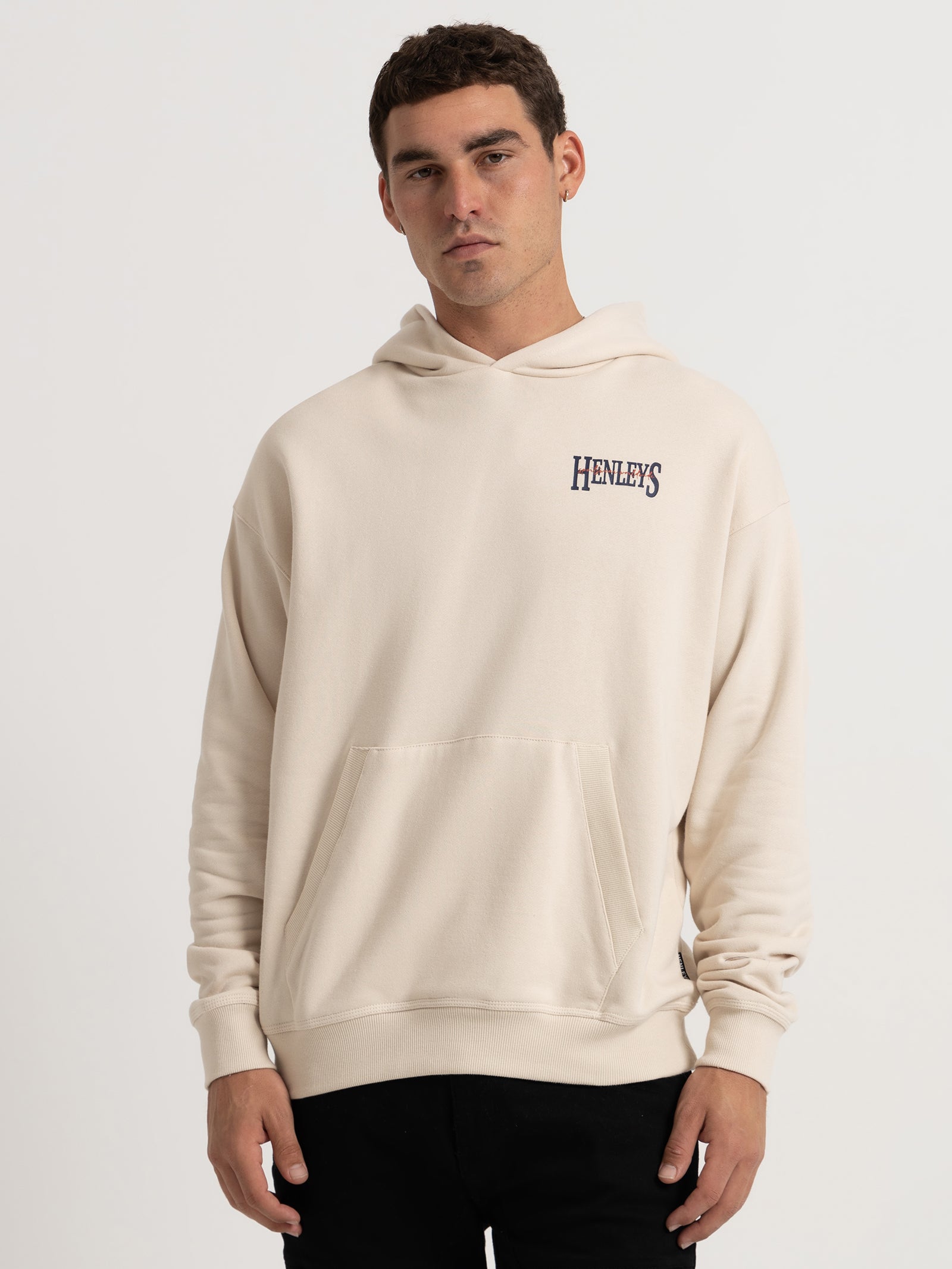 Panoramic Hooded Sweater in Cream