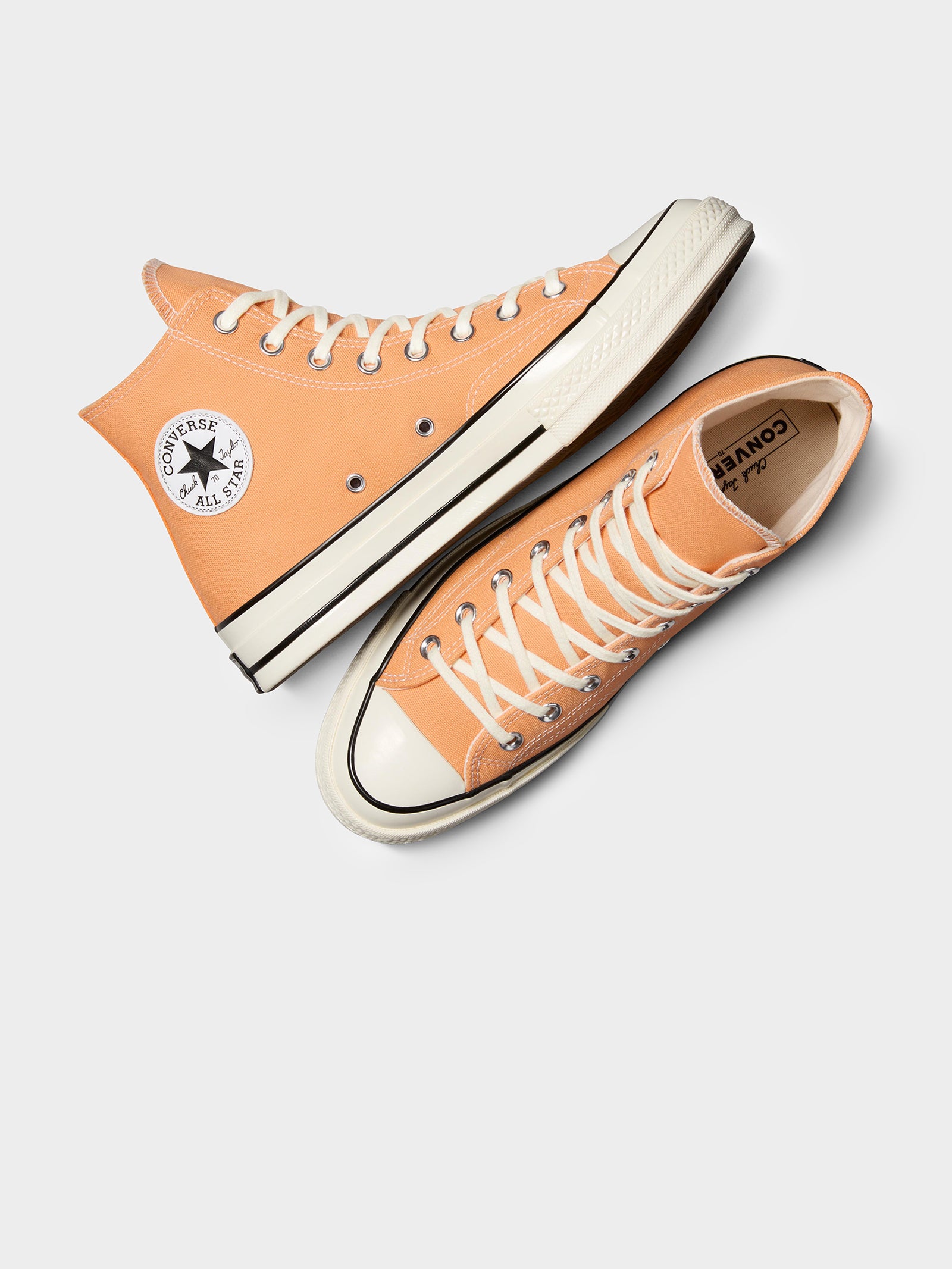 Unisex Converse Chuck 70 Vintage Canvas High Top Sneakers in Tiger Moth