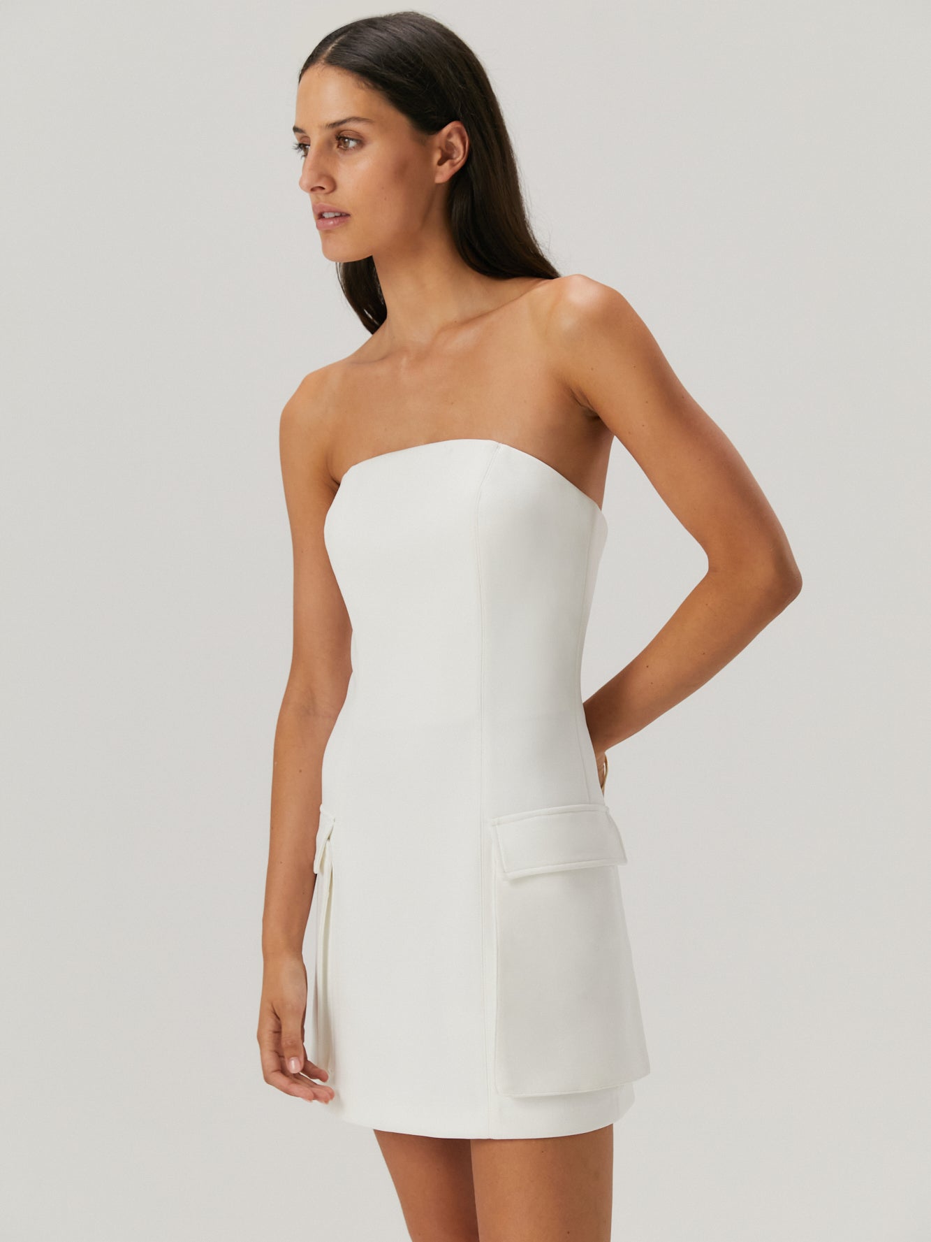 Valencia Dress in Ivory