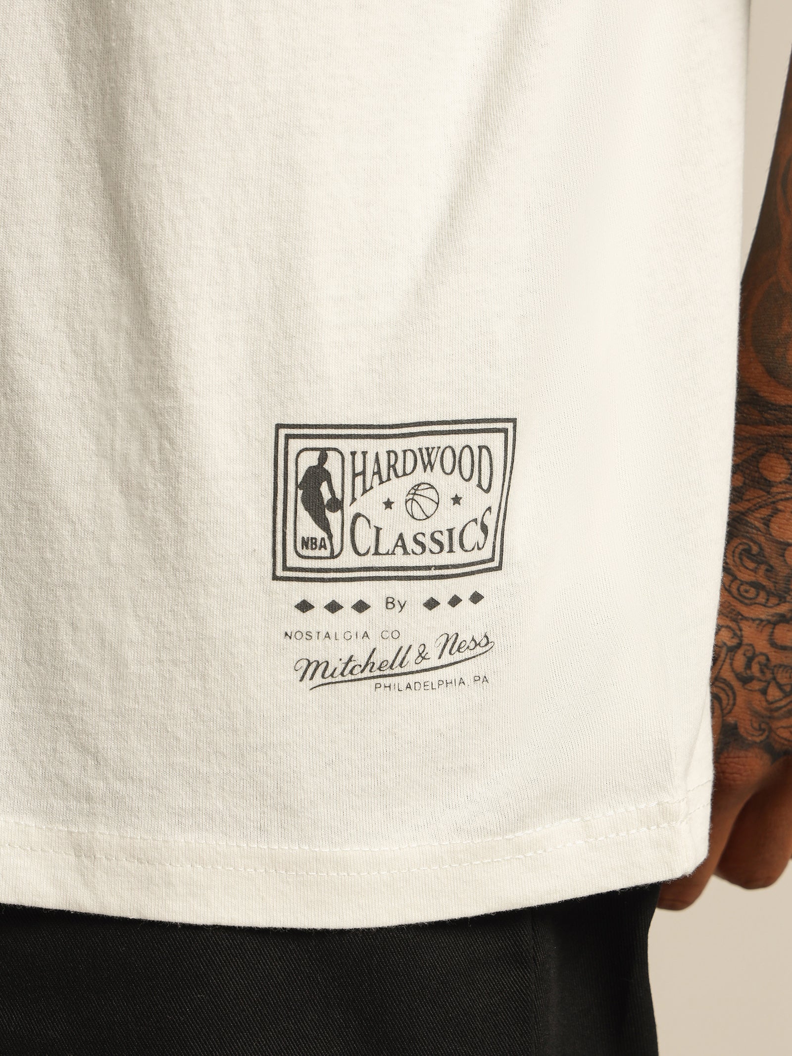 Charlotte Hornets T-Shirt in Vintage White