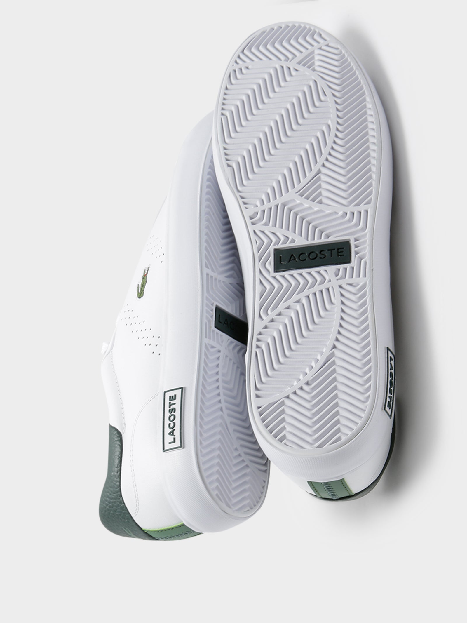 Mens Powercourt 2.0 Sneakers in White & Dark Green