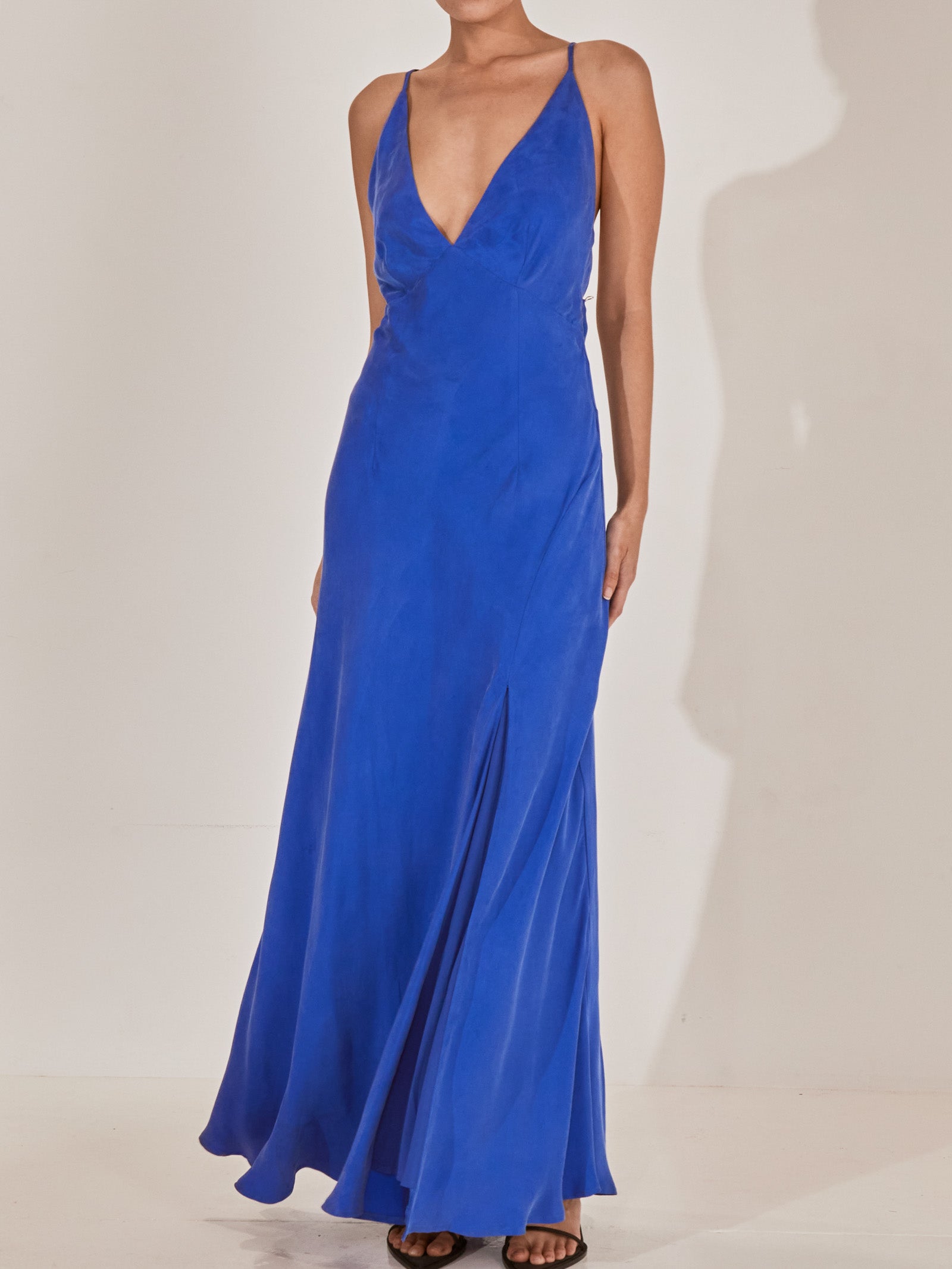 Arlo Midi Dress in Royal Blue