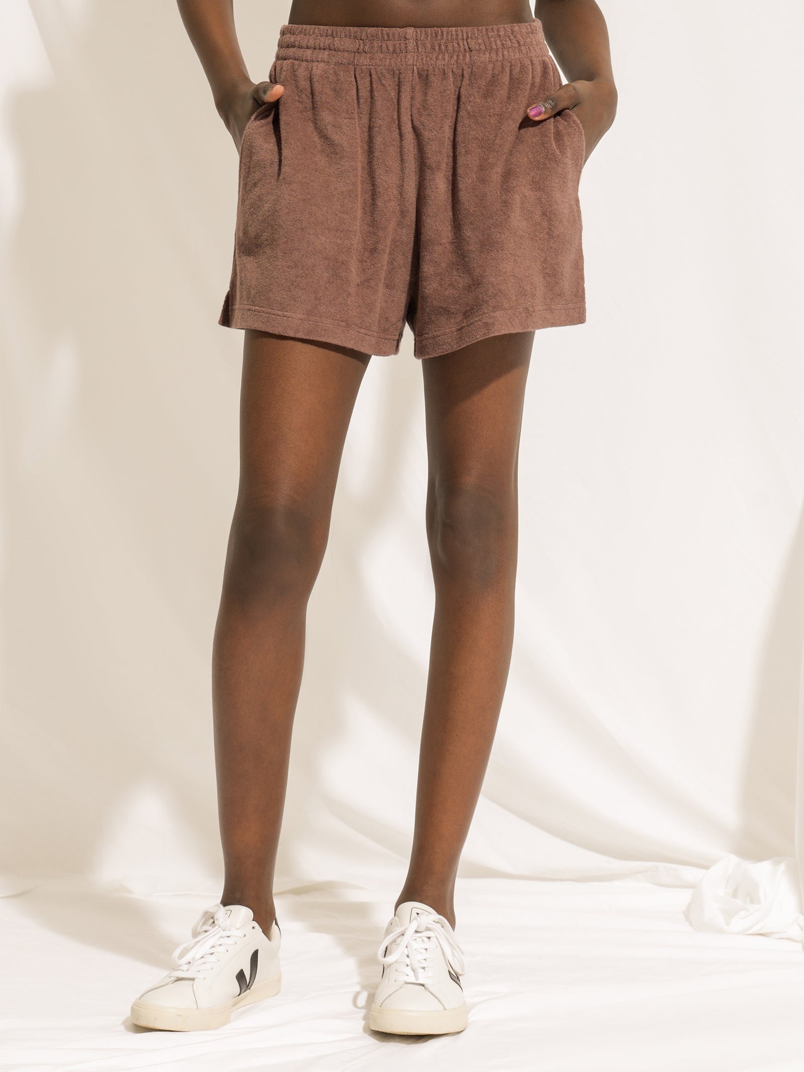 Inka Terry Shorts in Cacao