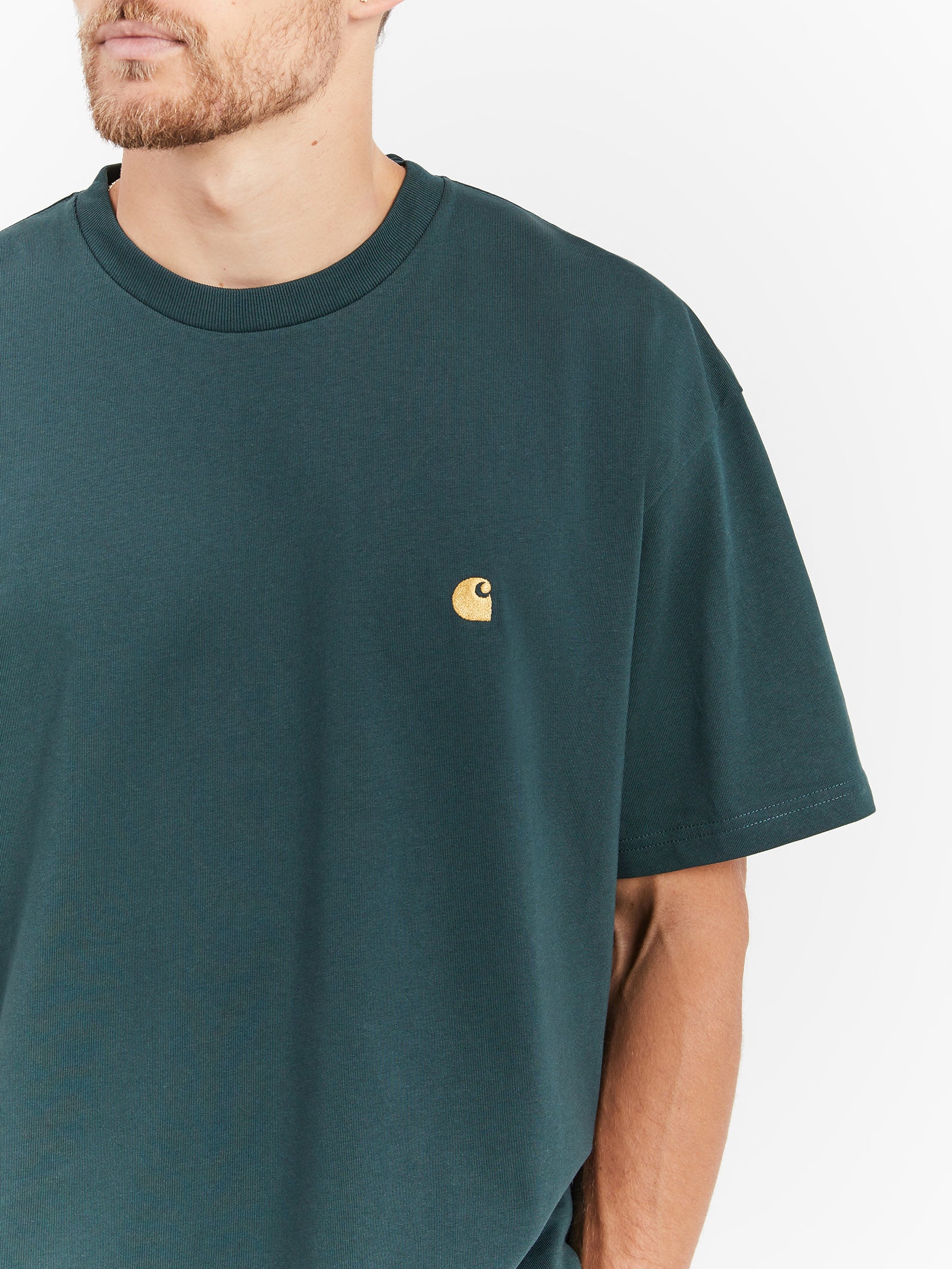 Chase T-Shirt in Juniper & Gold