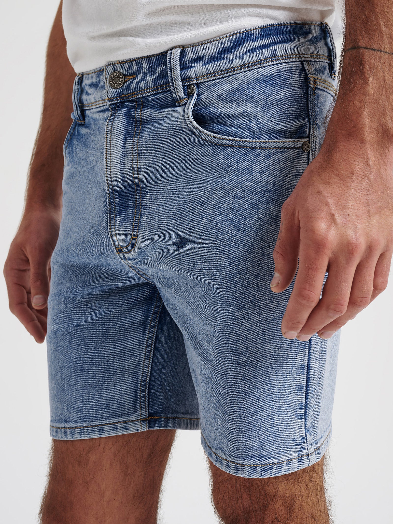 Colt Relaxed Denim Shorts in Classic Blue