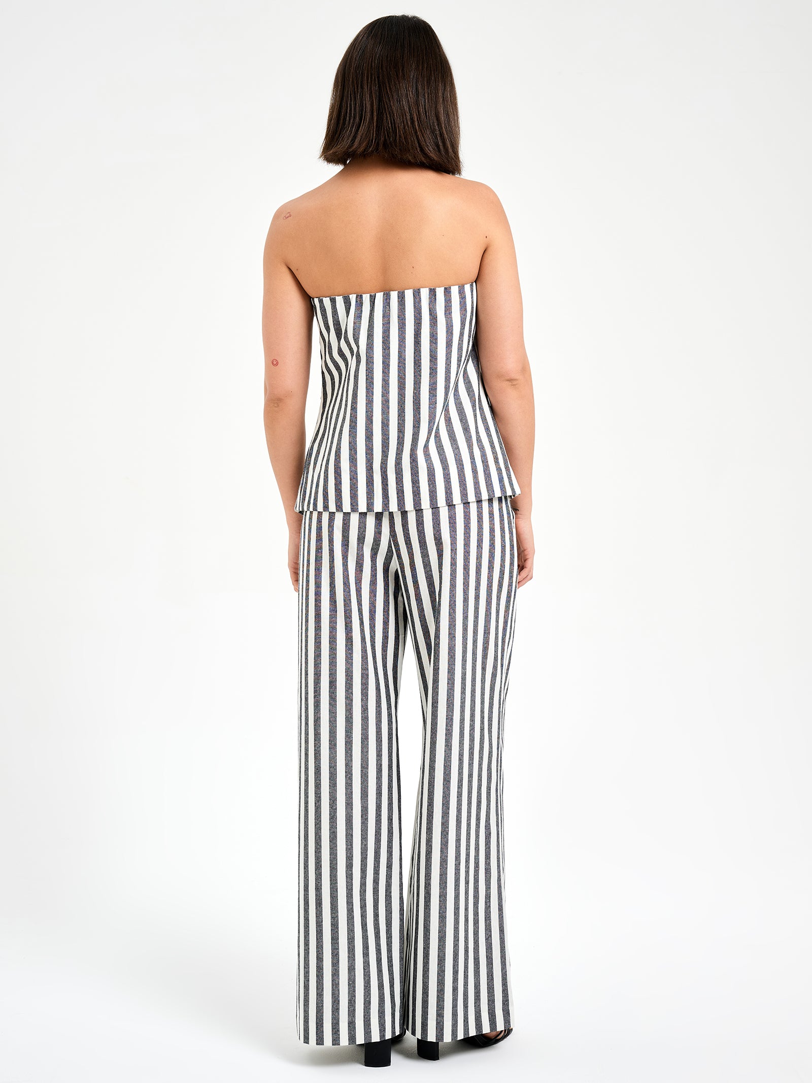 Felicity Asymmetrical Top in Hamptons Stripe