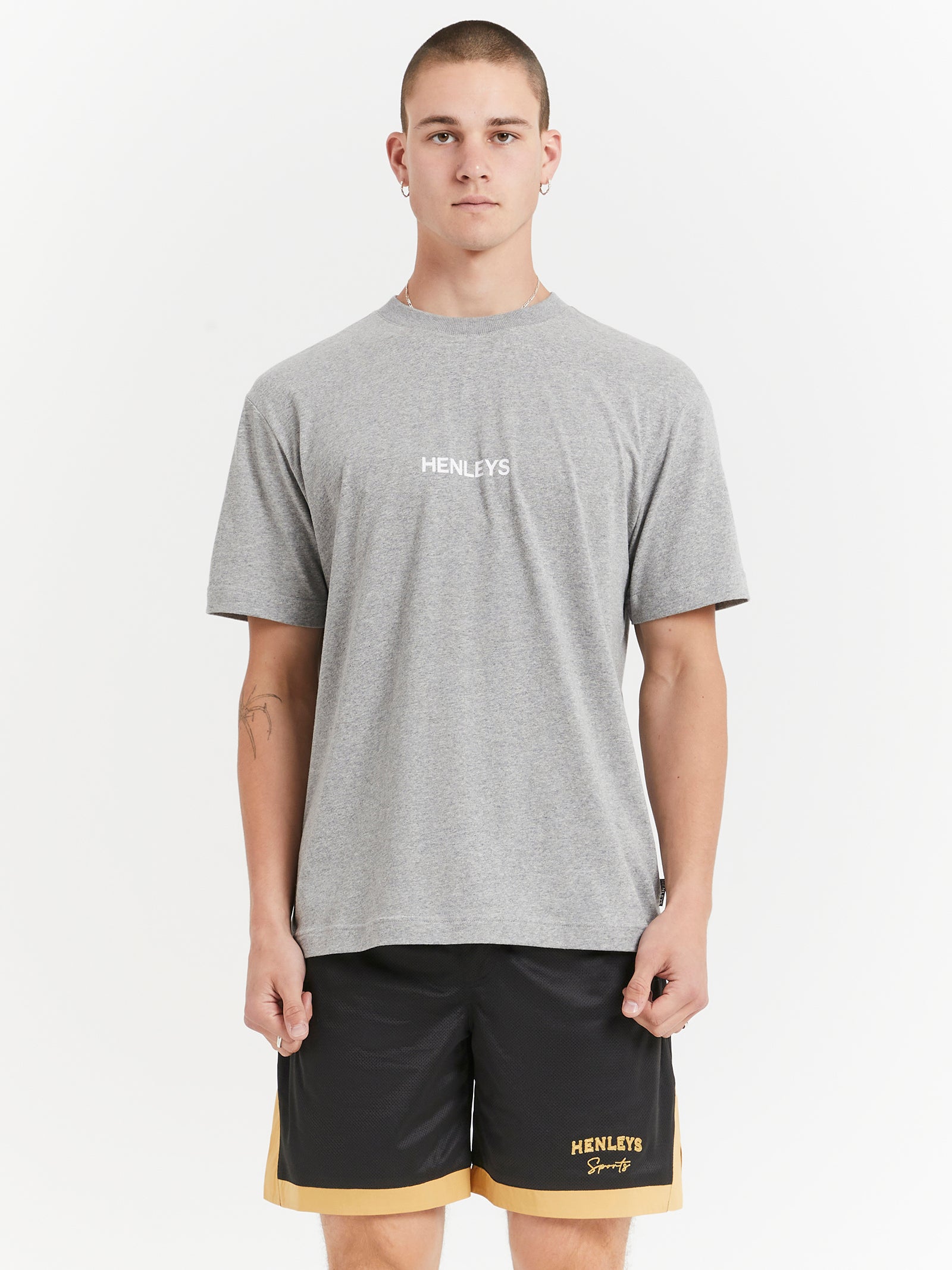 Statement T-Shirt in Grey Marle